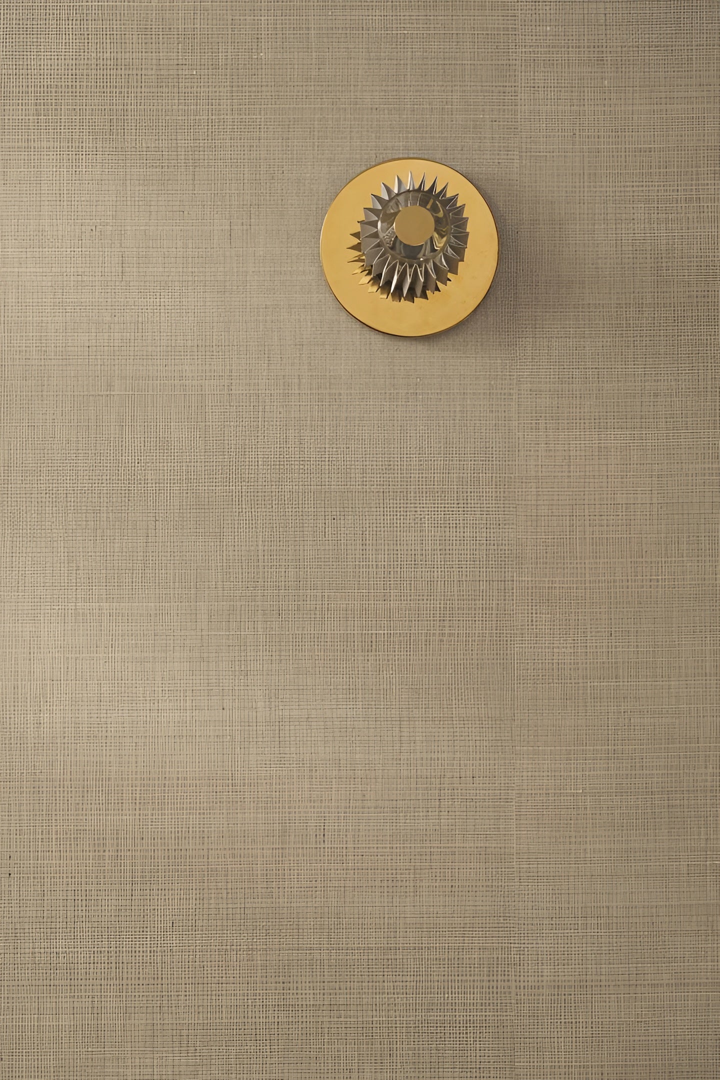 Strukturierte Tapete aus Abacafasern ABACA - NOIR DE LUNE braun