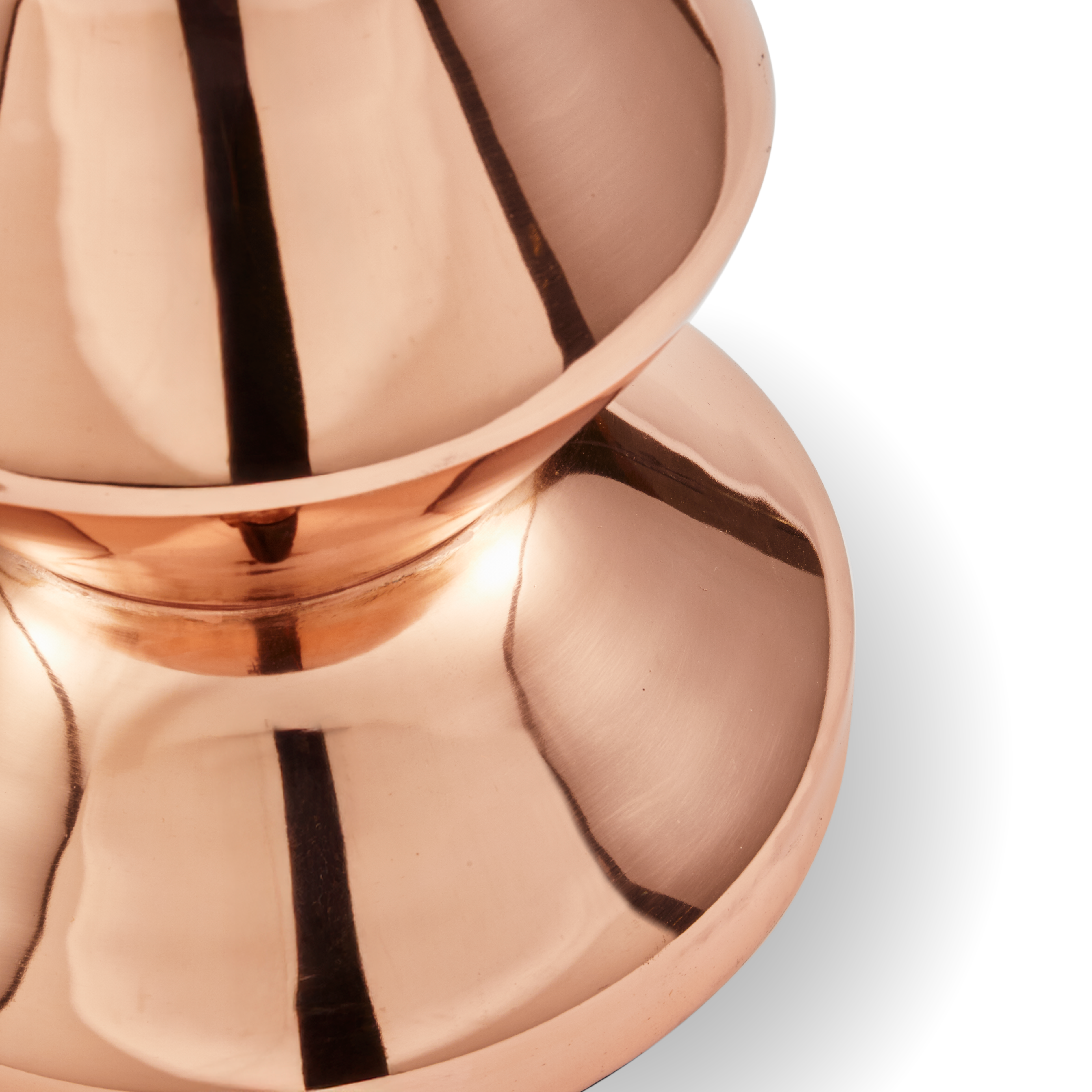 Stołek ZIG ZAG METAL miedziany