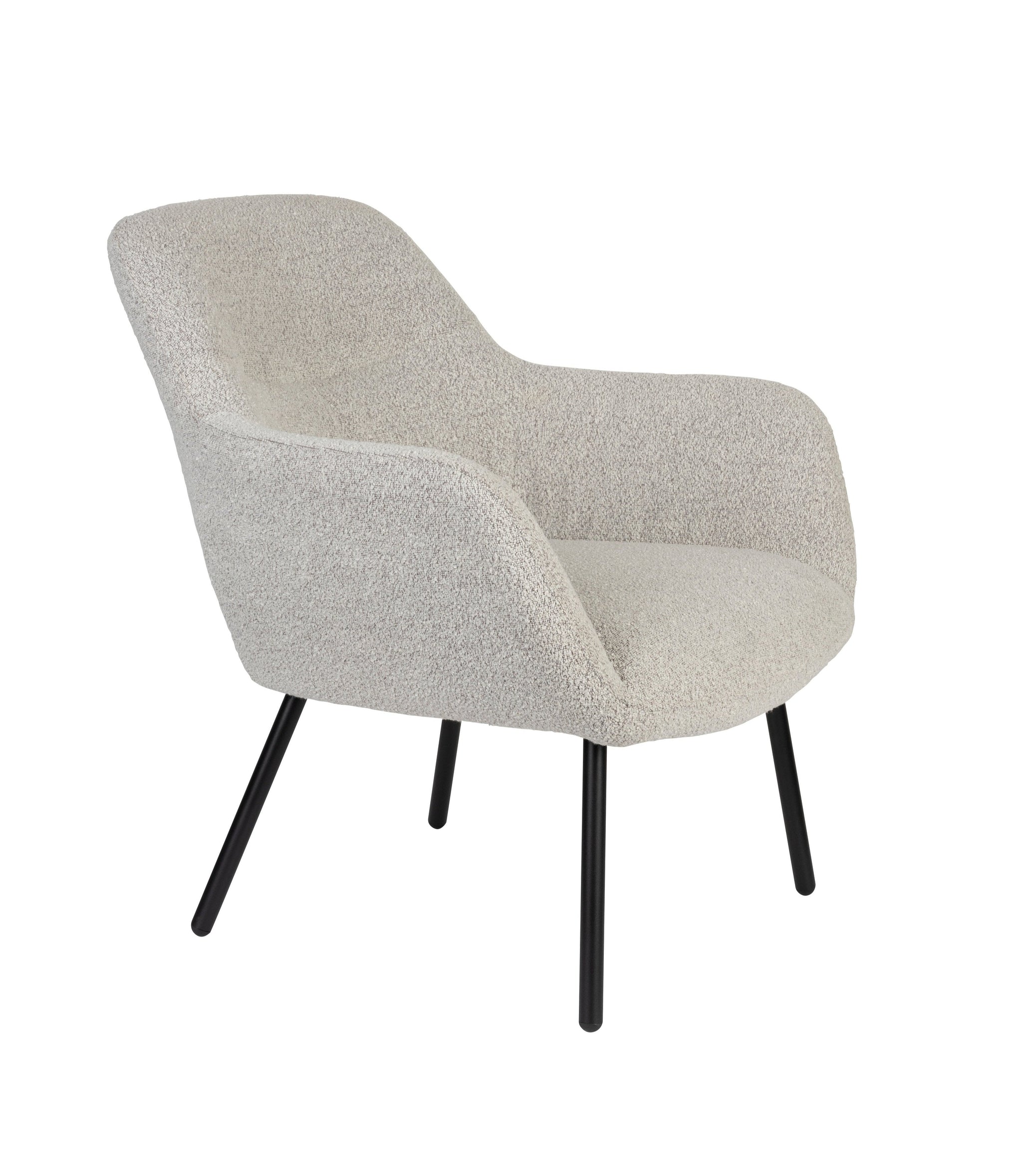Boucle beige dude beige armchair – Eye on Design