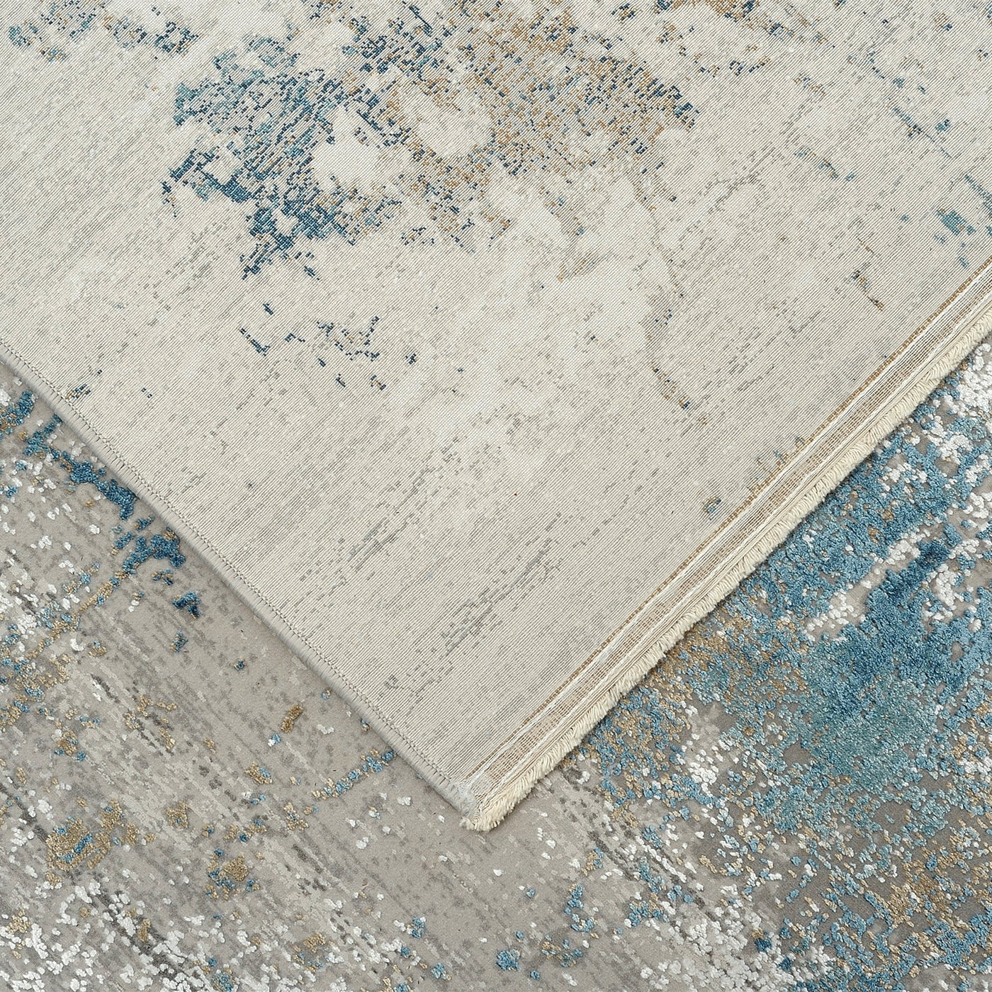 Teppich ROYAL grau mit Blau