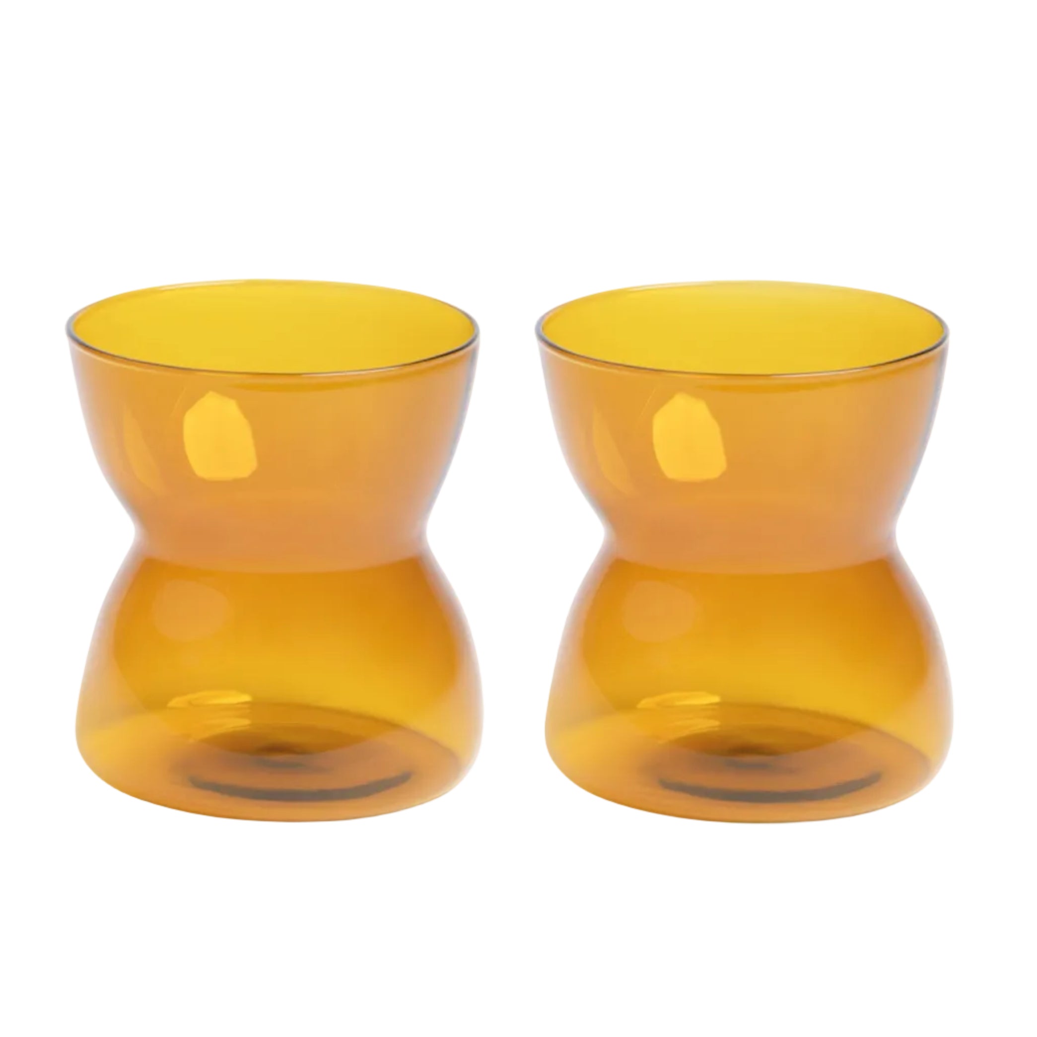 Set aus Gläsern TOTEM braun