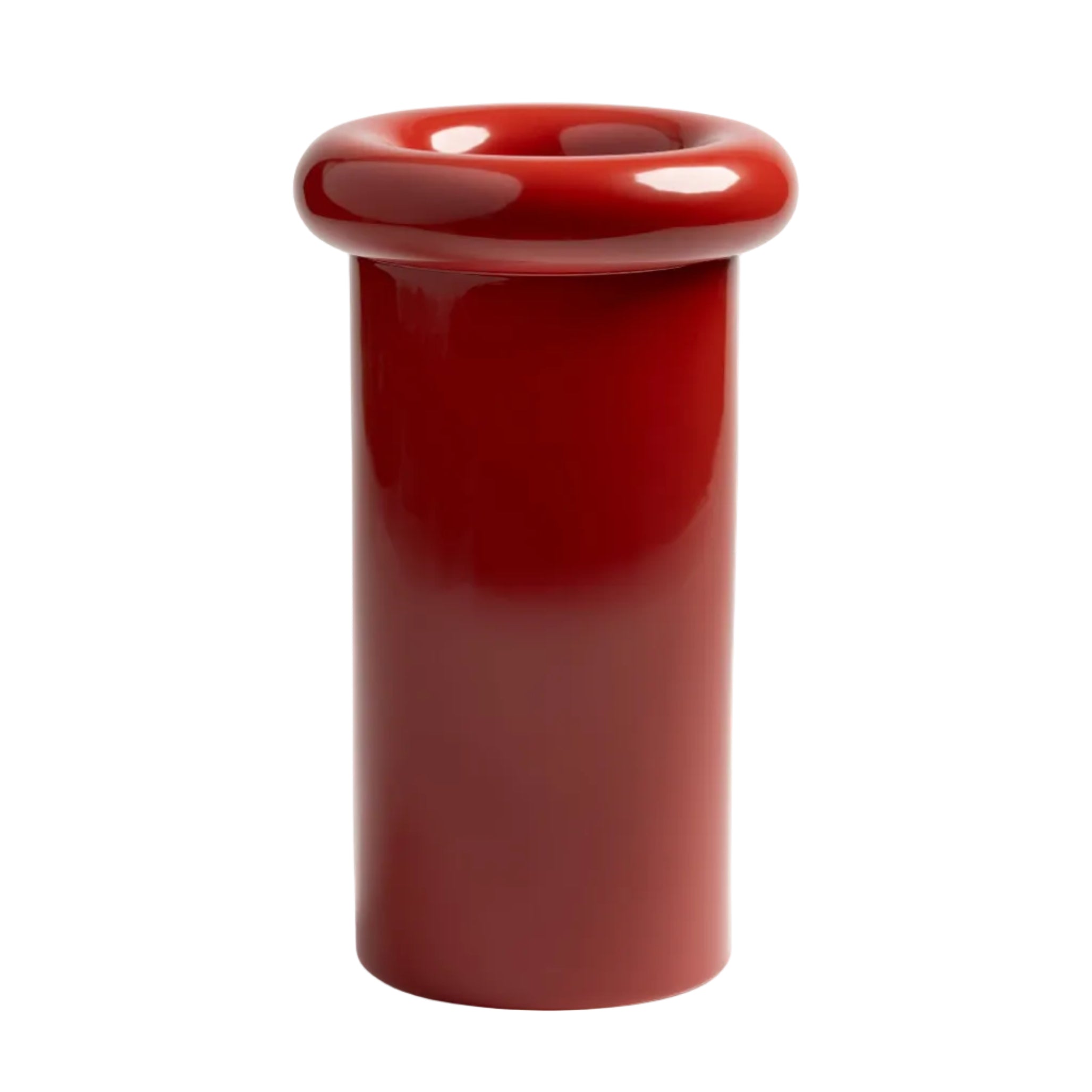 Turban Vase in Burgundy