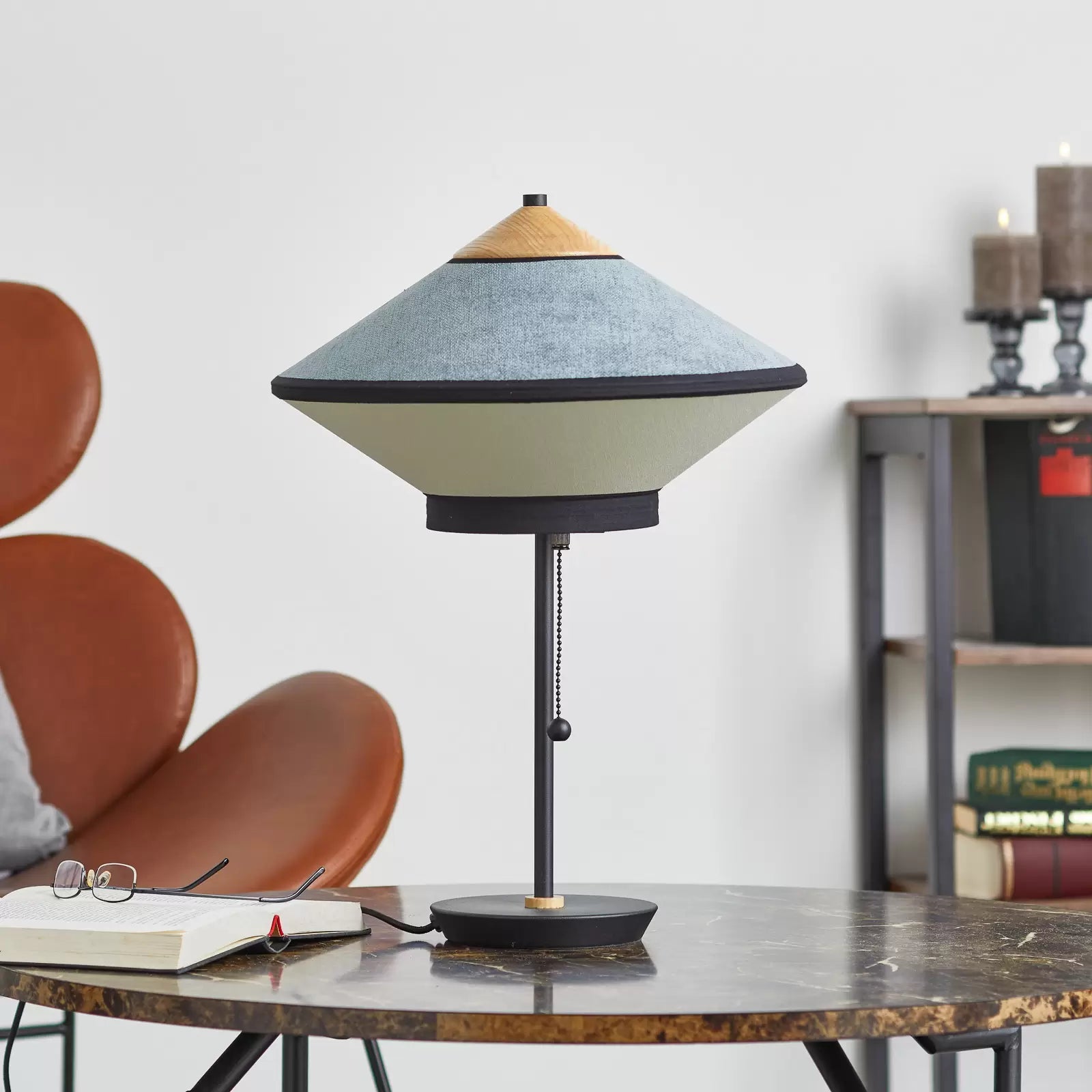 Lampa stołowa CYMBAL niebieski