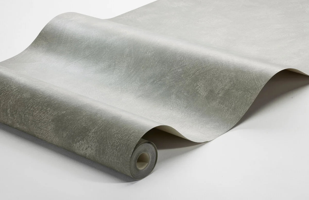 Tapeta imitująca gips PAINTER’S WALL zgaszony zielony