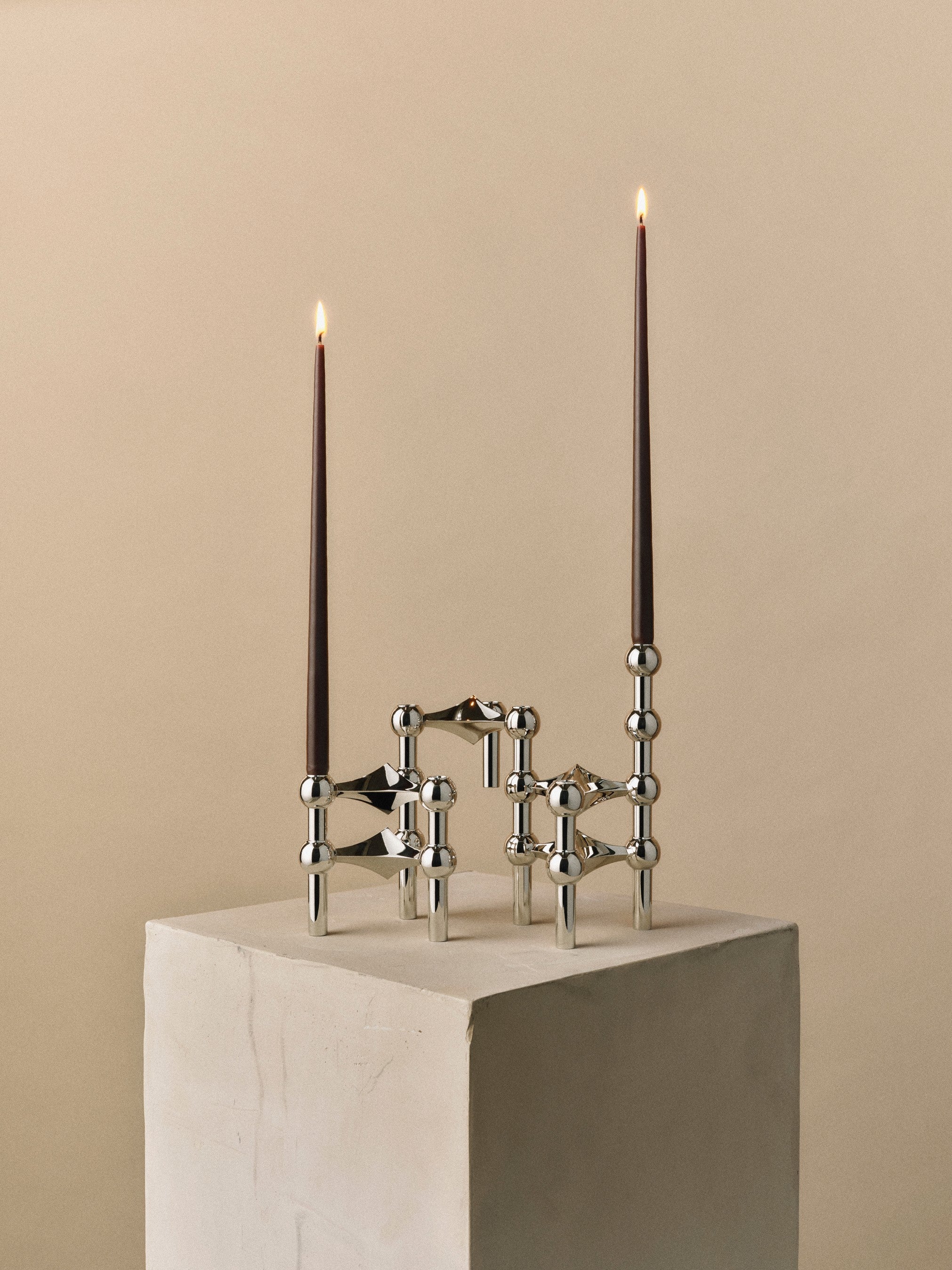 Zestaw 6 świeczek STOFF NAGEL espresso