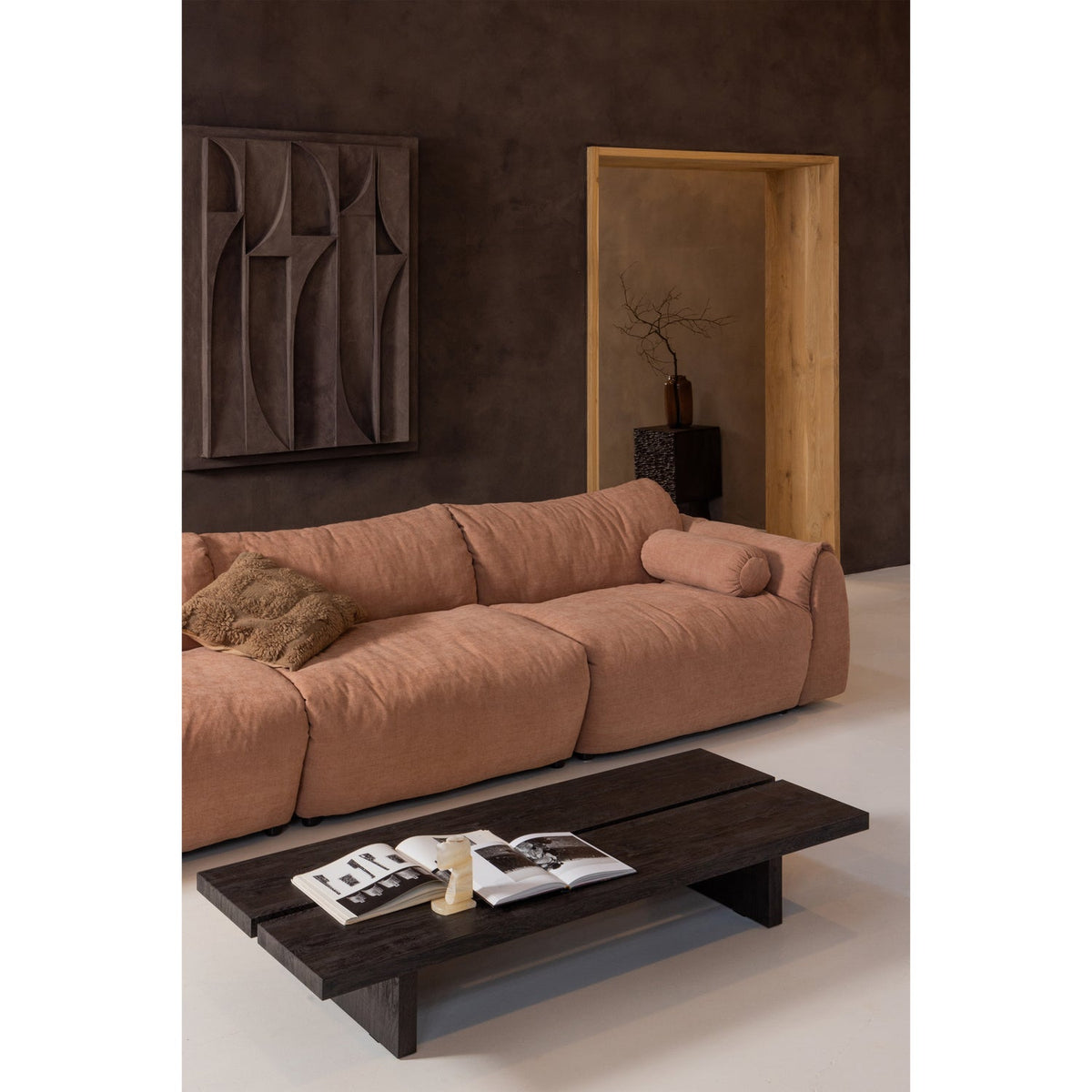 Sofa 3-osobowa BAGGY piaskowy szenil