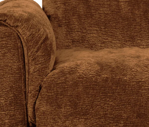 Sofa modułowa BAGGY 3D - element lewostronny brązowy