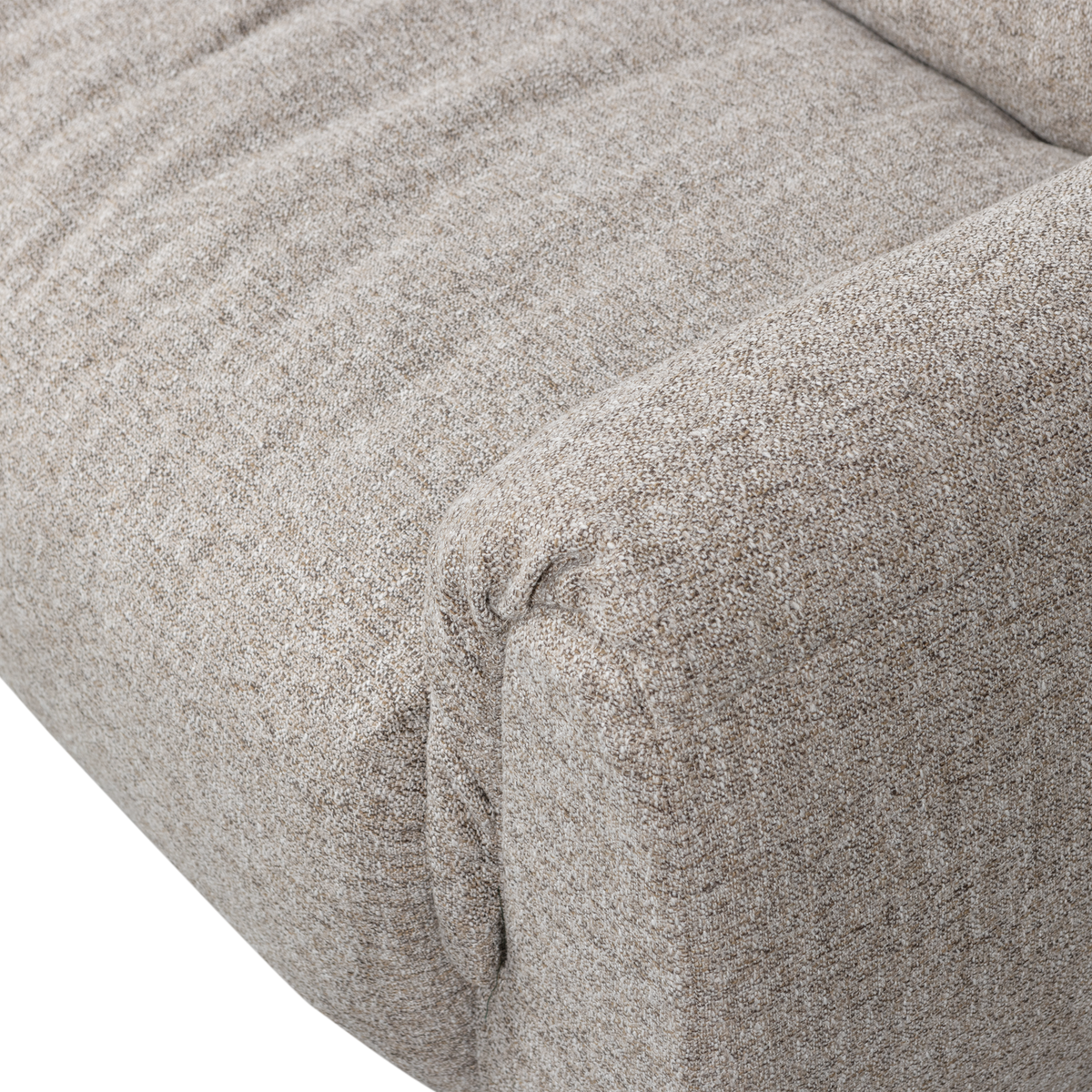 Sofa 3-osobowa BAGGY tkanina pleciona naturalny melanż – ujęcie 4