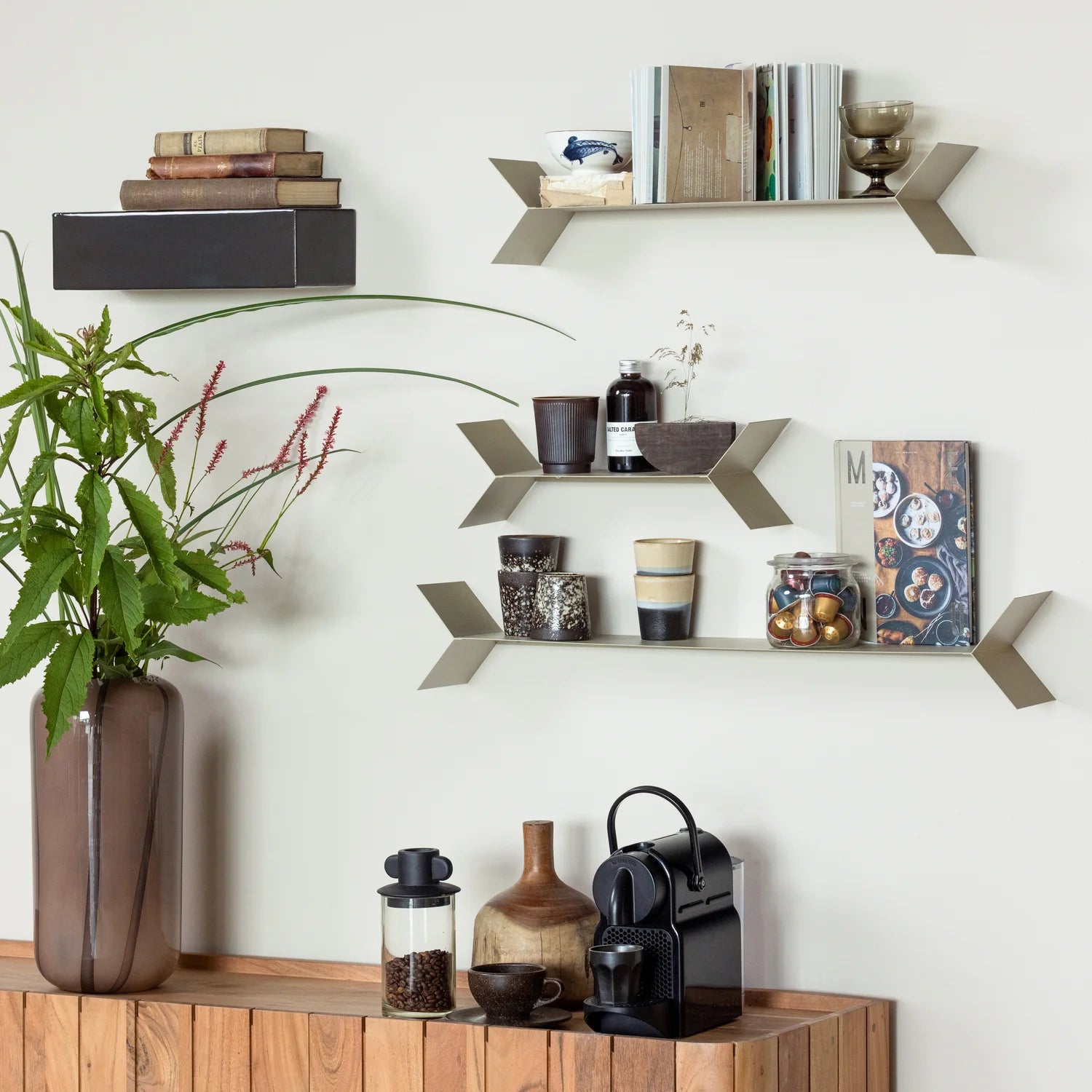 Wazon ARLES brązowy