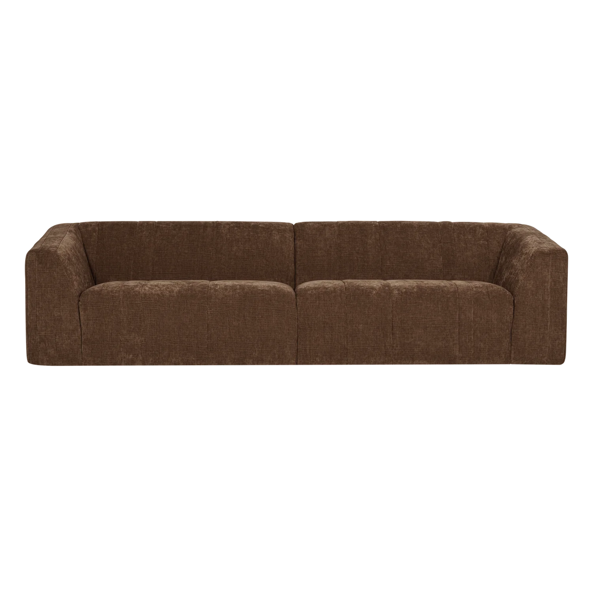 Sofa 4-osobowa OMAIRE brązowy szenil