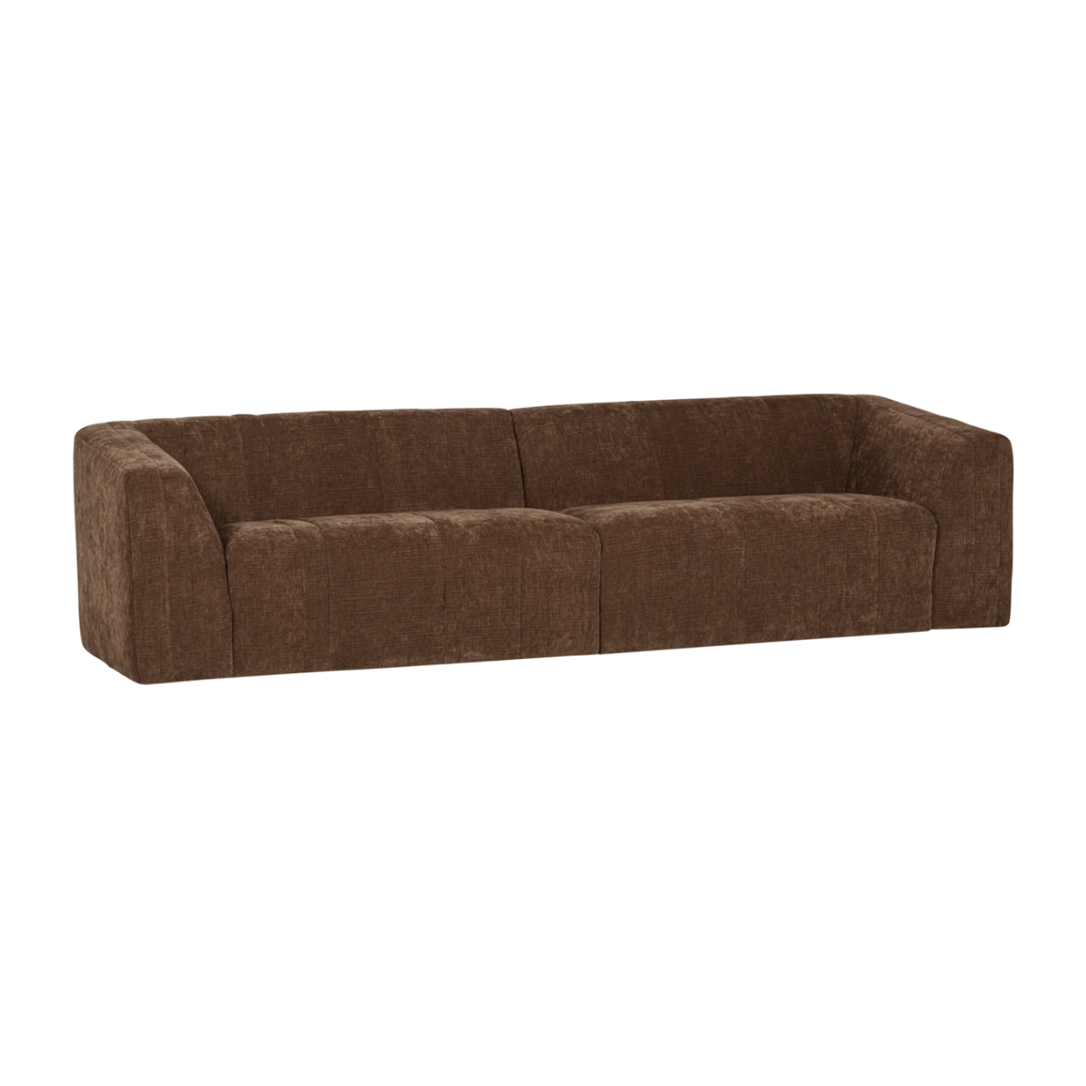 Sofa 4-osobowa OMAIRE brązowy szenil