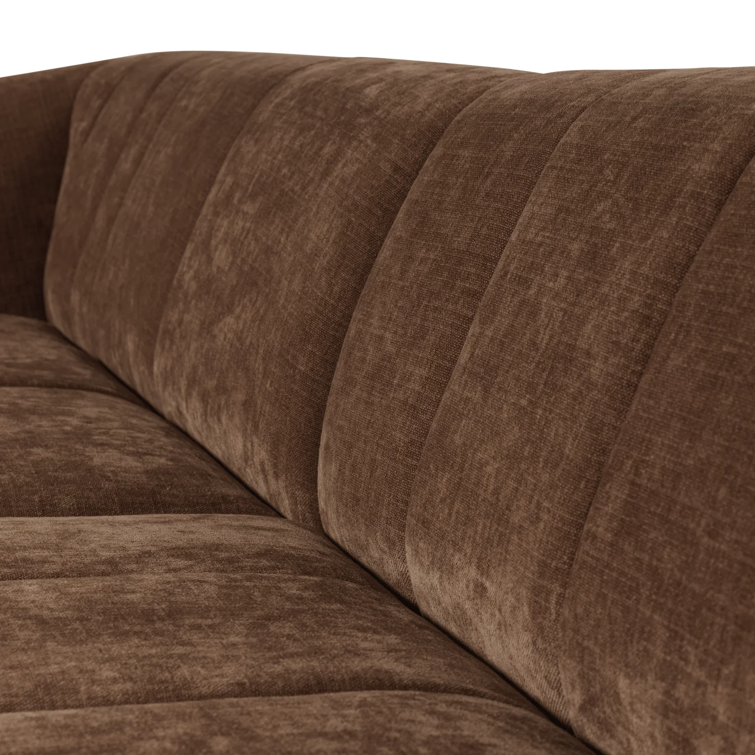 Sofa 4-osobowa OMAIRE brązowy szenil