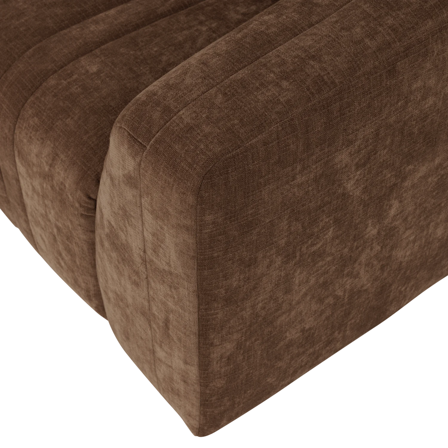 Sofa 4-osobowa OMAIRE brązowy szenil