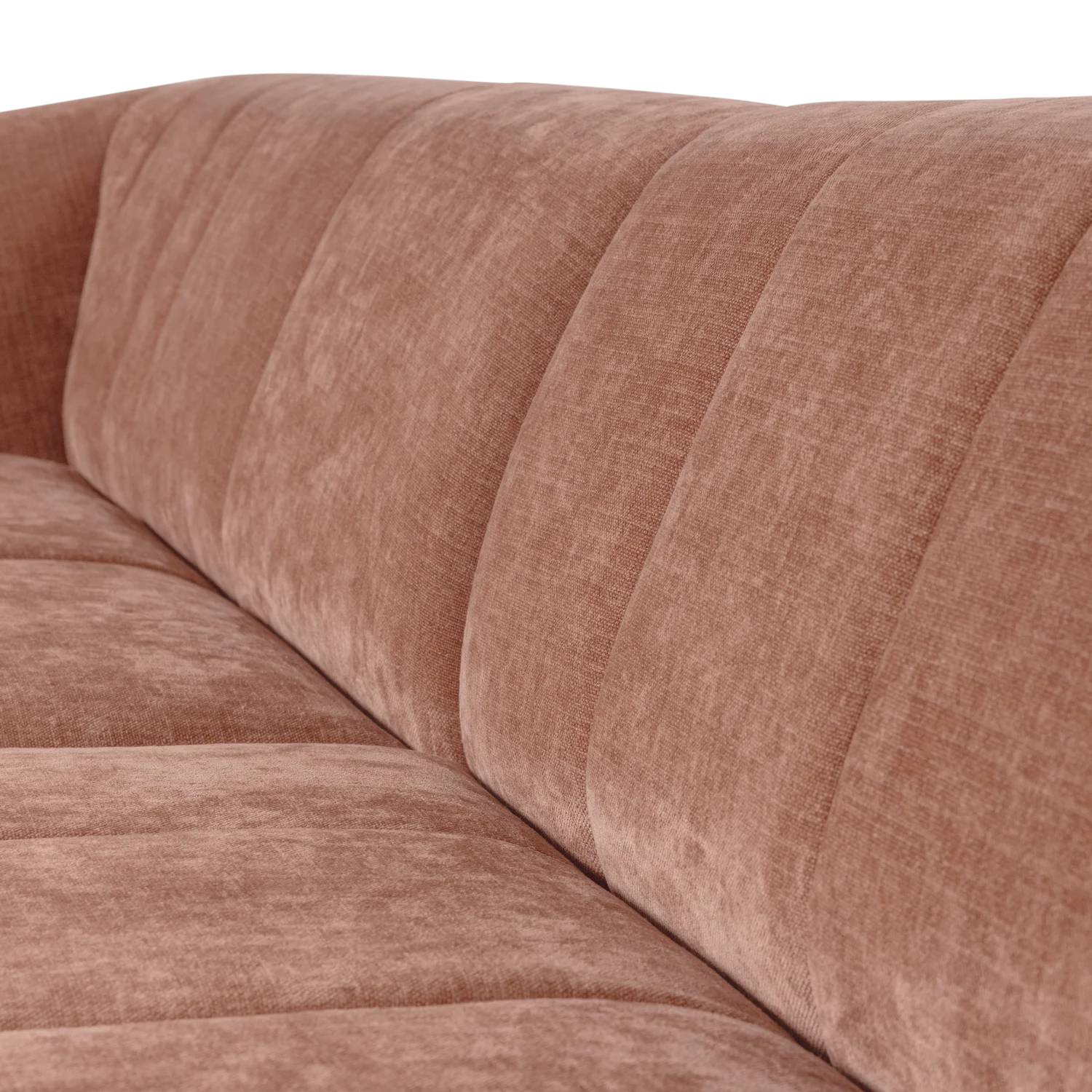 Sofa 4-osobowa OMAIRE różowy szenil