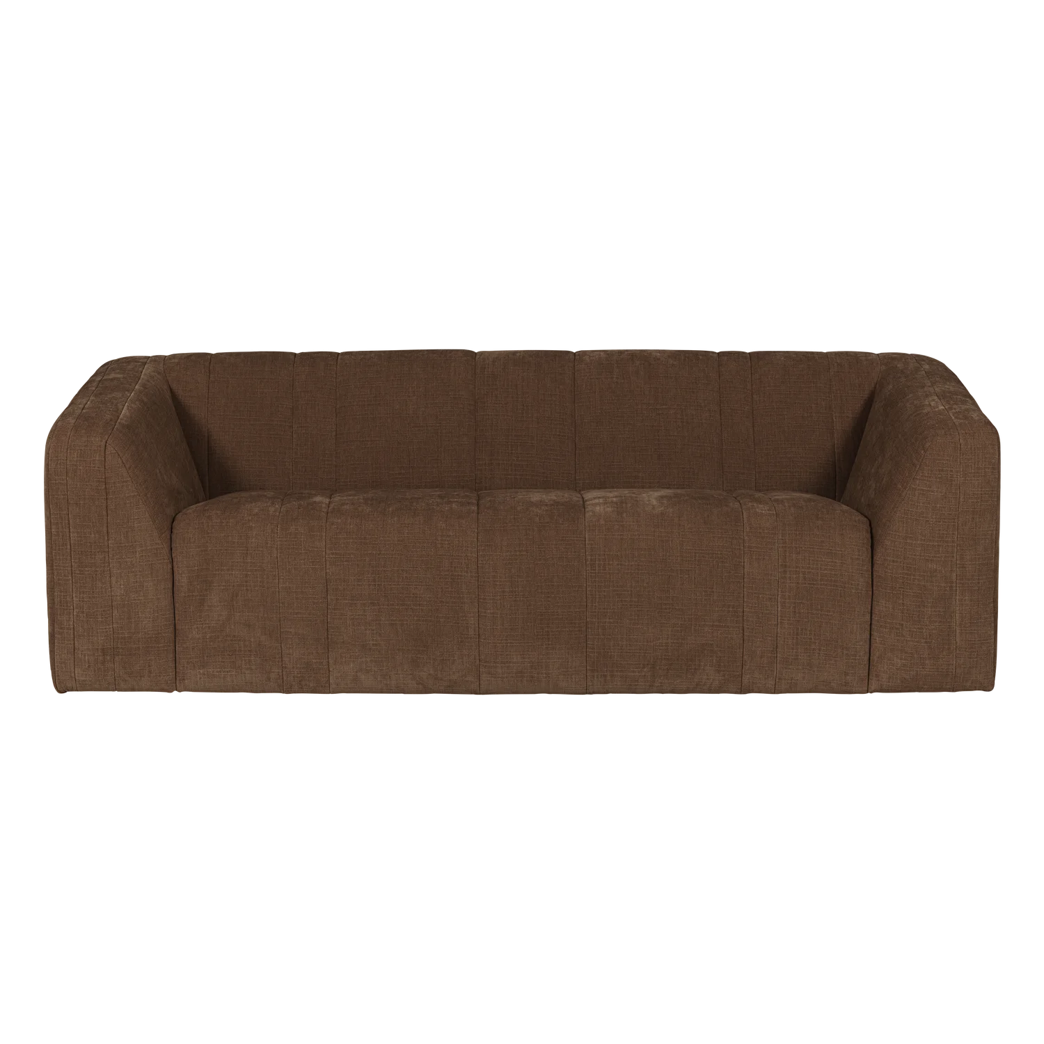Sofa 2-osobowa OMAIRE brązowy szenil