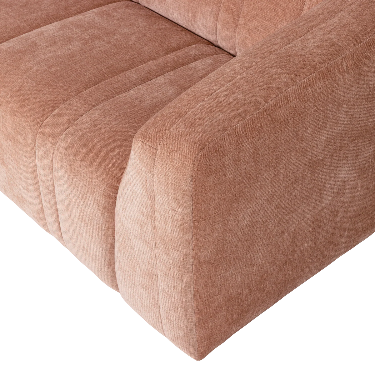 Sofa 2-osobowa OMAIRE różowy szenil