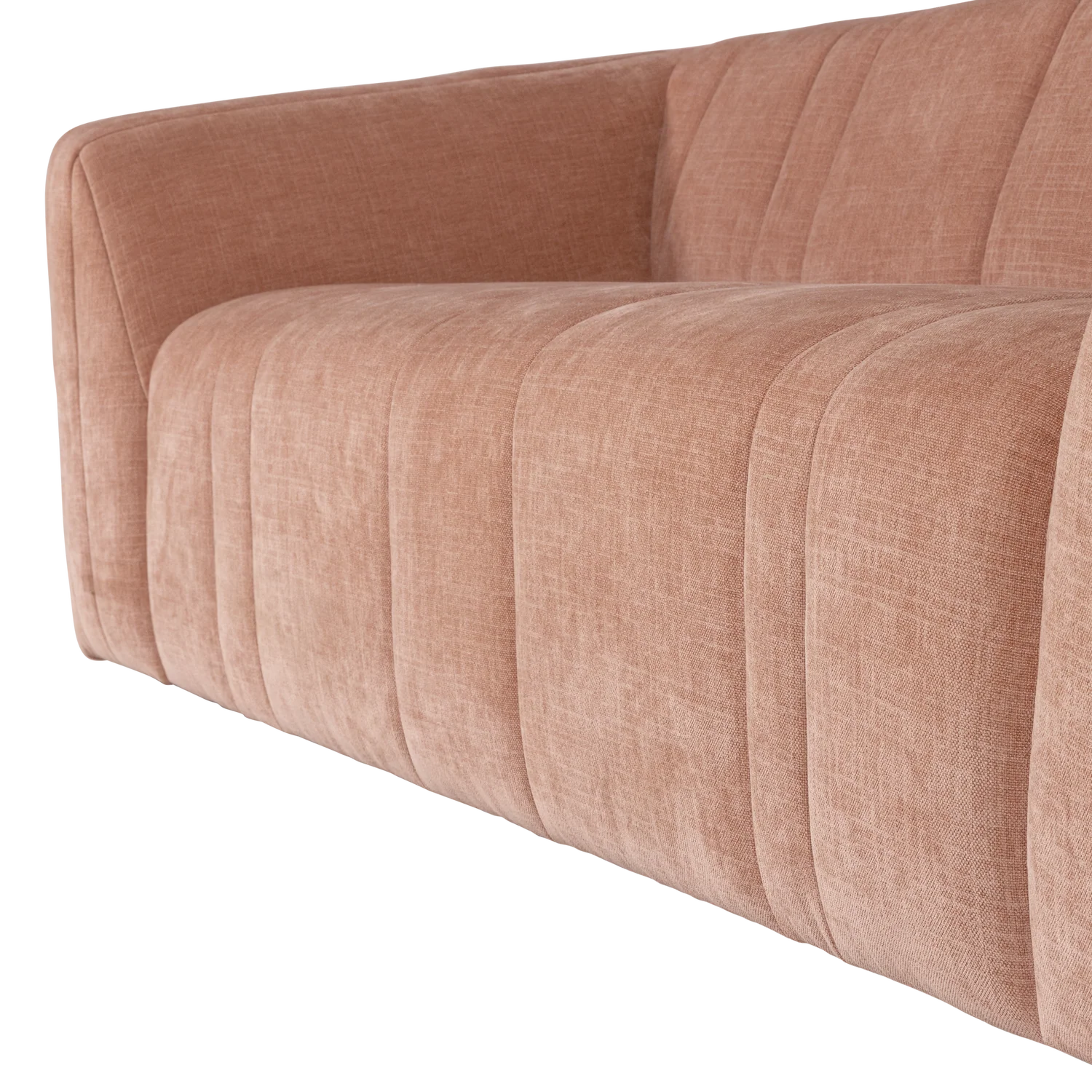 Sofa 2-osobowa OMAIRE różowy szenil