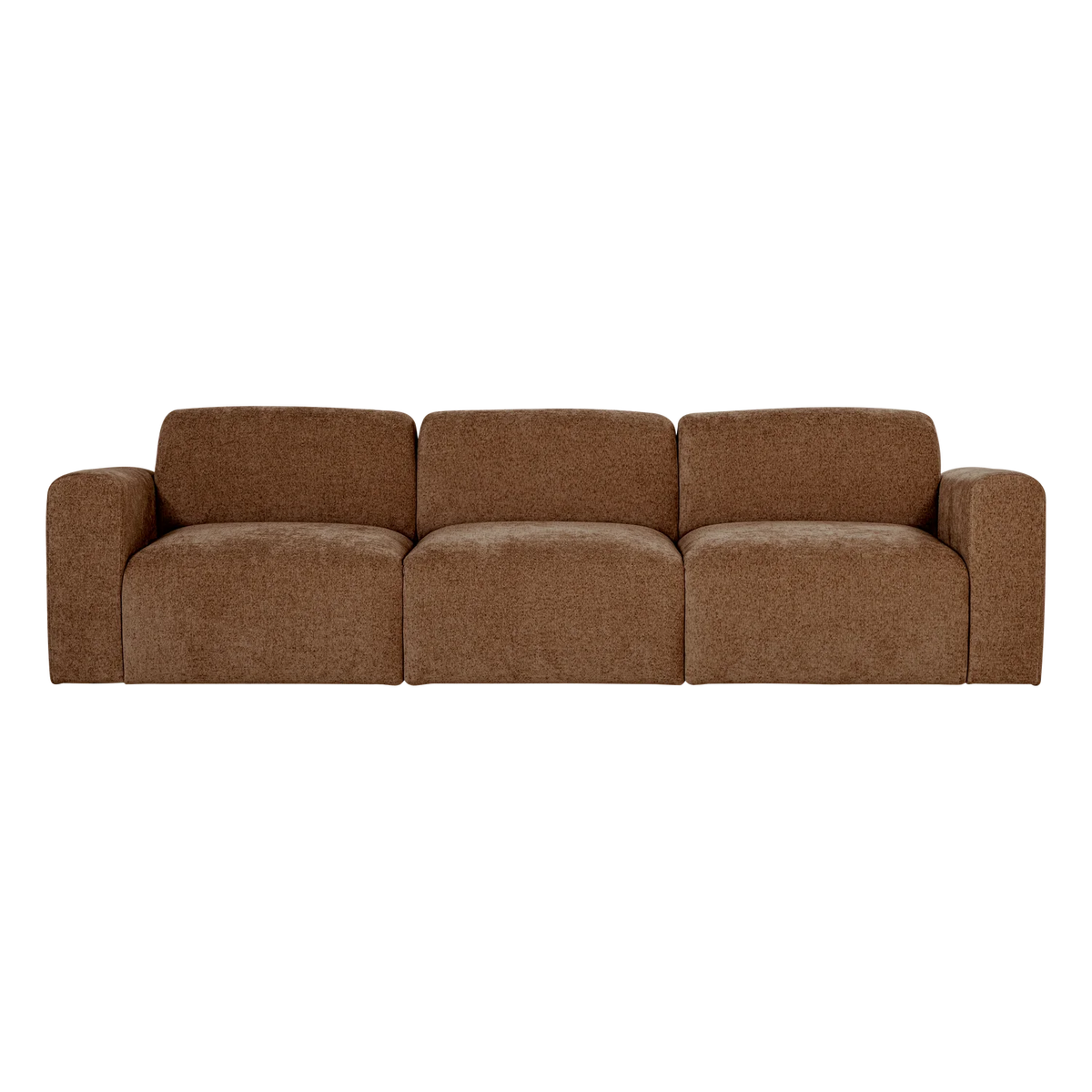 Sofa 3-osobowa UMINA brązowy szenil