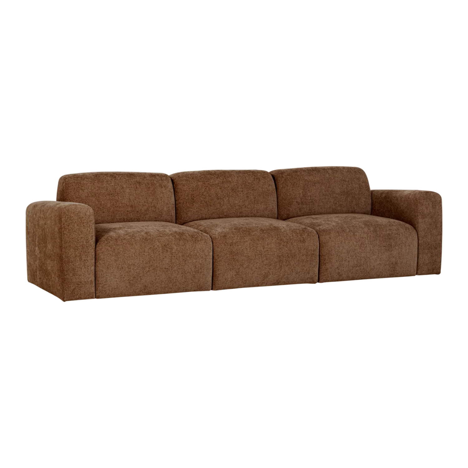 Sofa 3-osobowa UMINA brązowy szenil