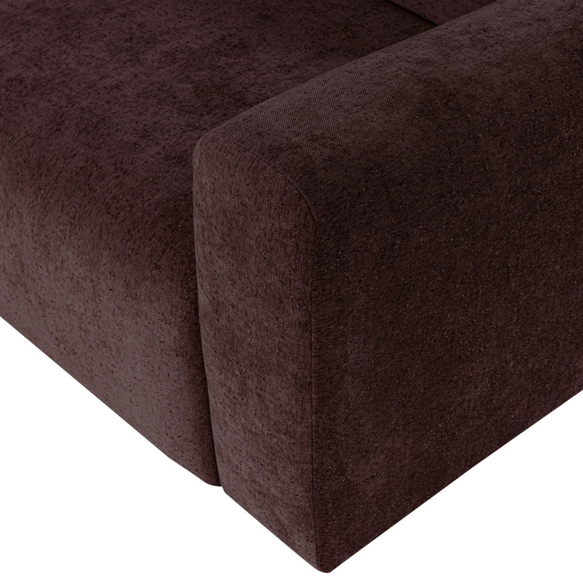 Sofa 3-osobowa UMINA ciemny burgundowy szenil