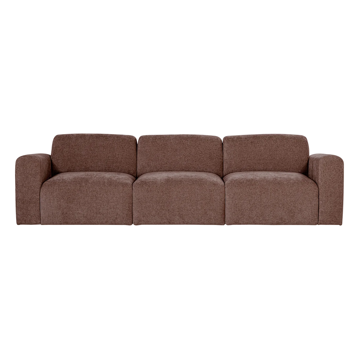 Sofa 3-osobowa UMINA różowo-brązowy szenil
