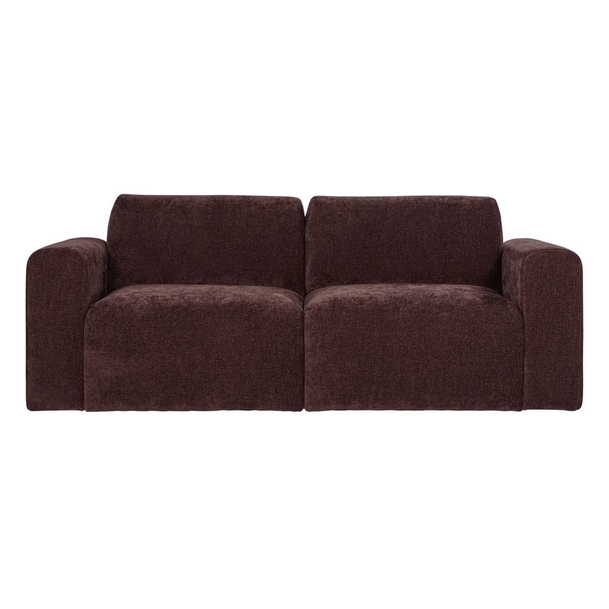 Sofa 2-osobowa UMINA ciemny burgundowy szenil