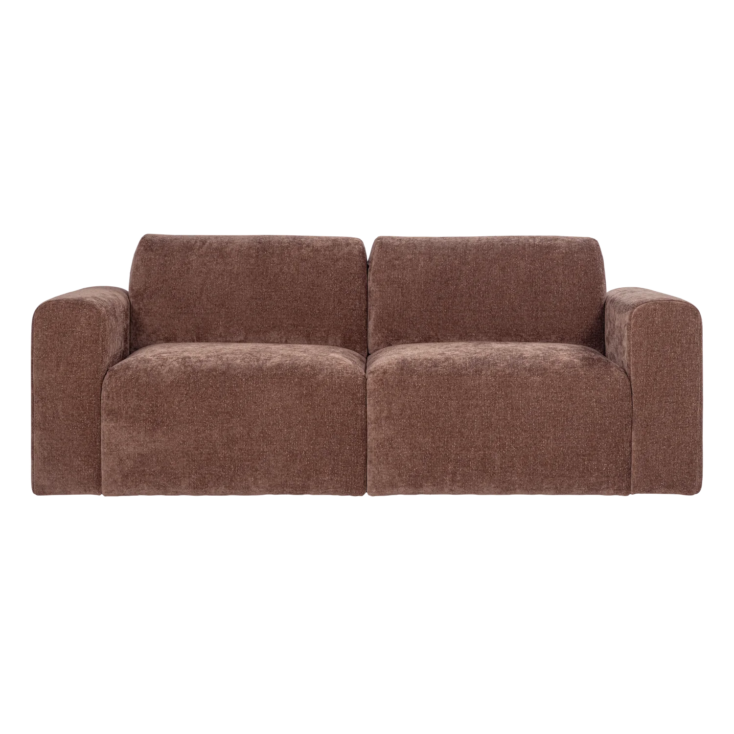 Sofa 2-osobowa UMINA różowo-brązowy szenil