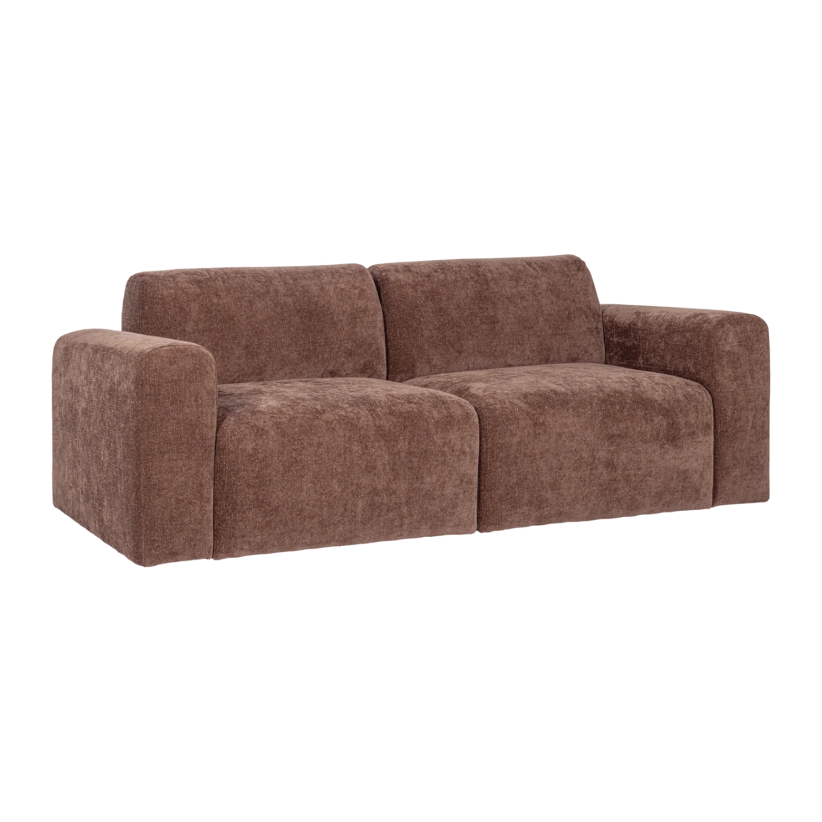 Sofa 2-osobowa UMINA różowo-brązowy szenil