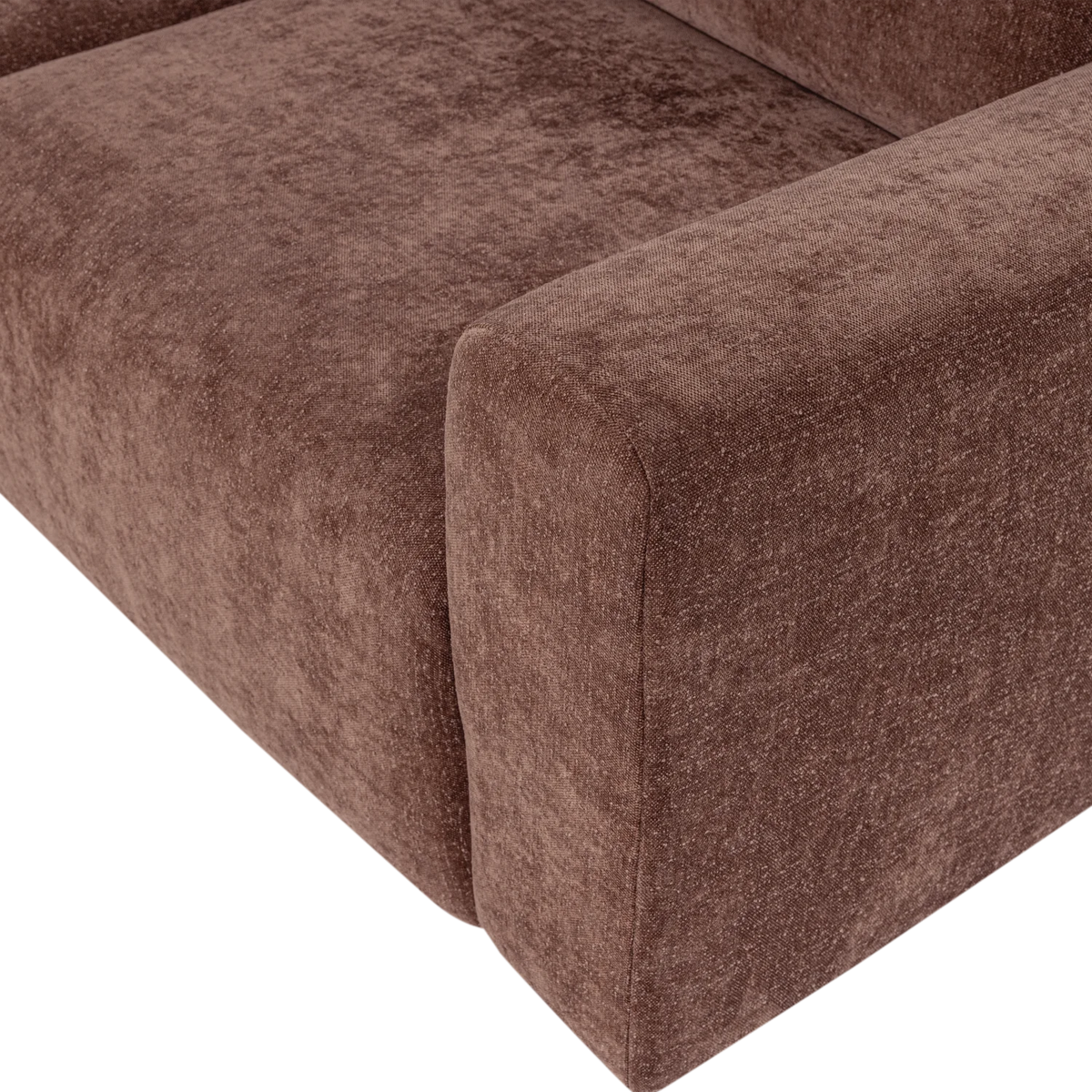Sofa 2-osobowa UMINA różowo-brązowy szenil