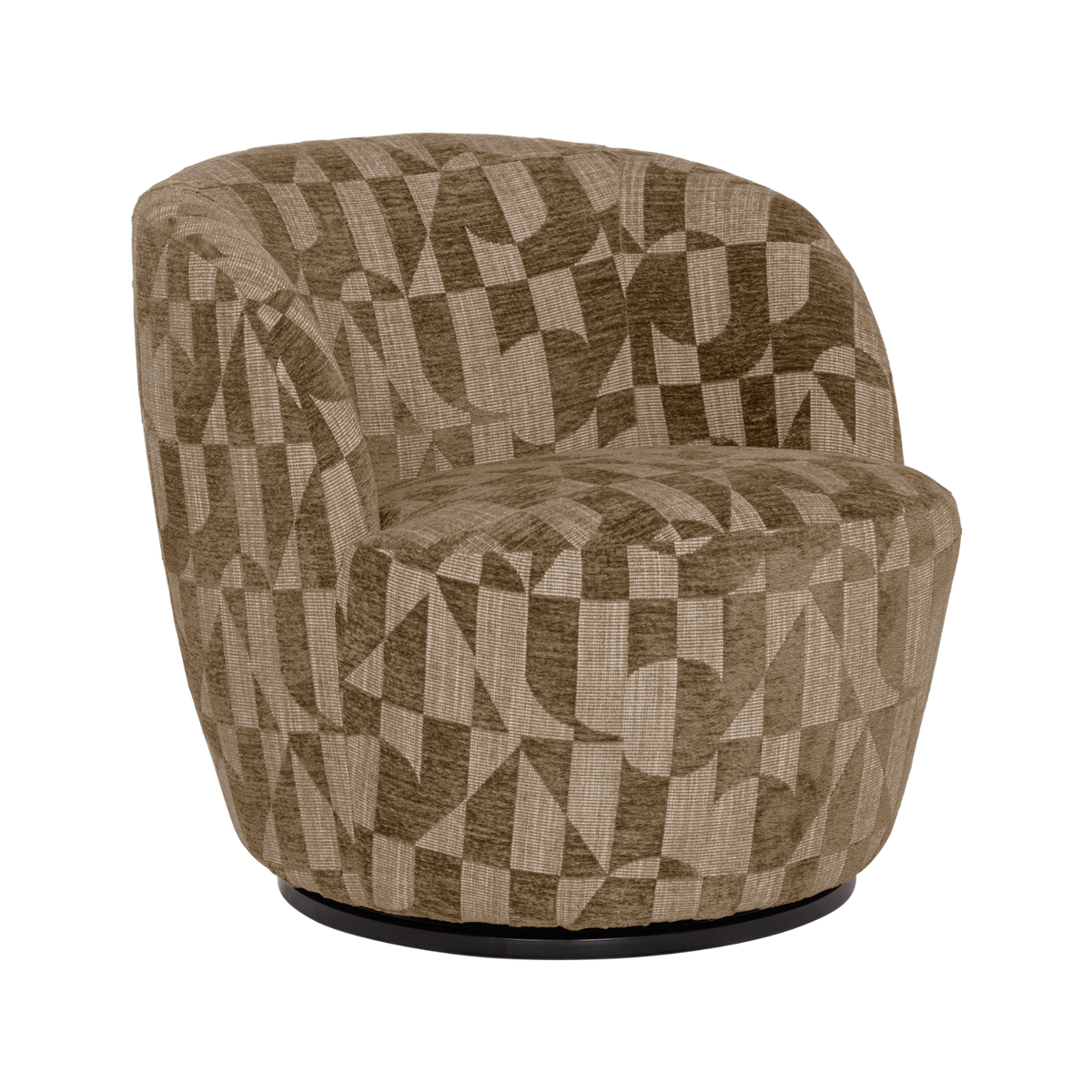 Fotel SERRA obrotowy oliwkowy – Woood