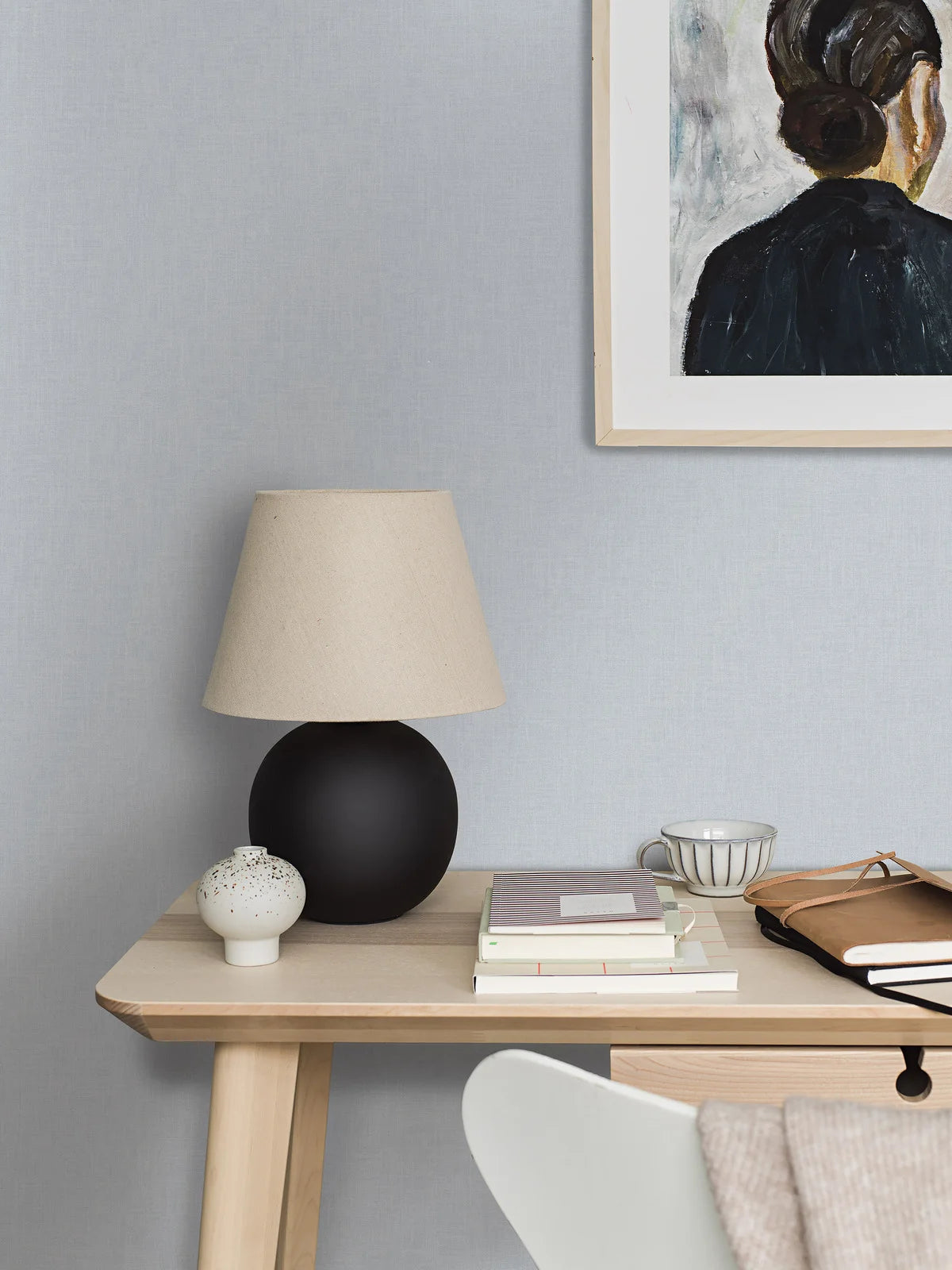 Tapeta flizelinowa papierowa strukturalna VEGA jasnoniebieski