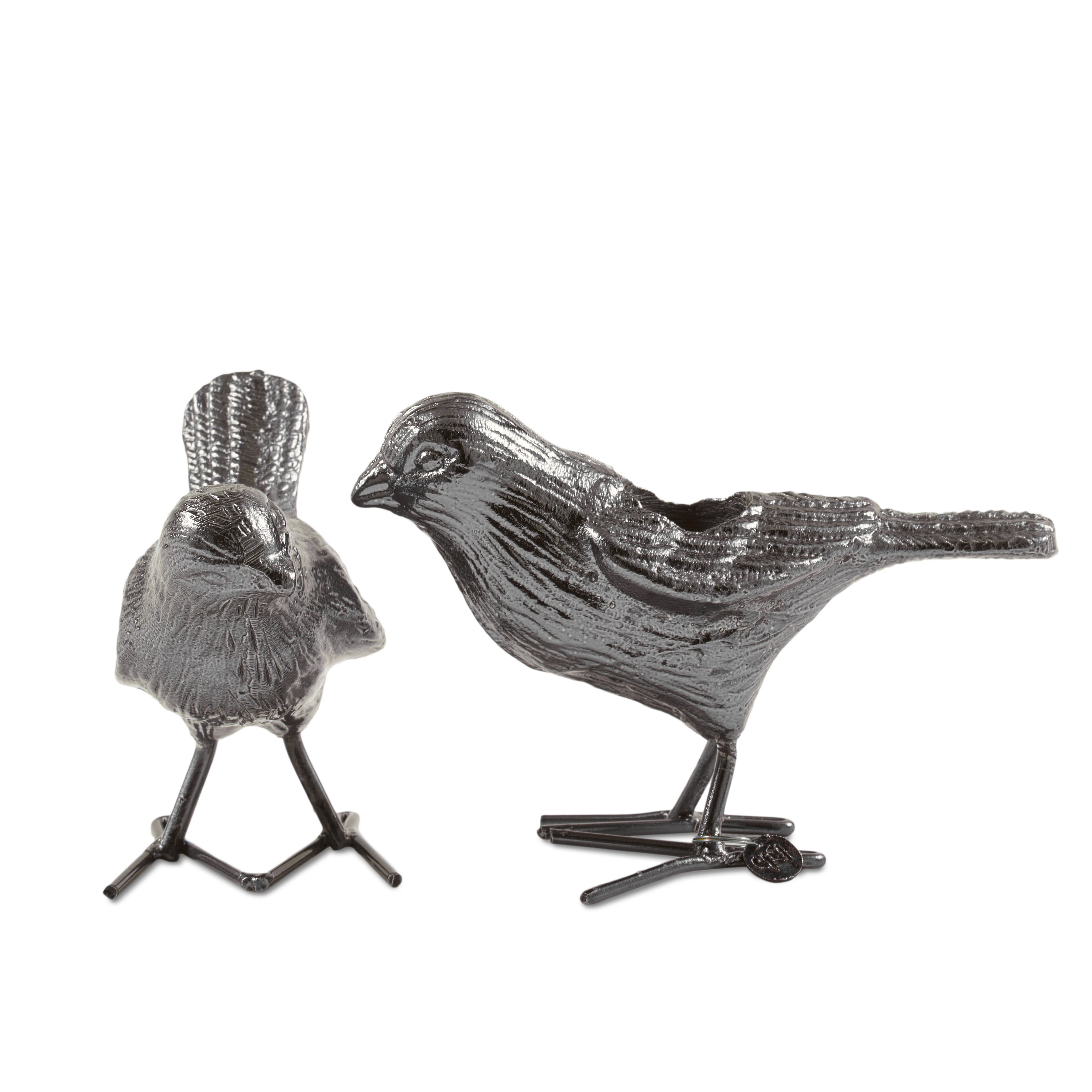FLOCK OF BIRDS Candle Holders Dark Gray