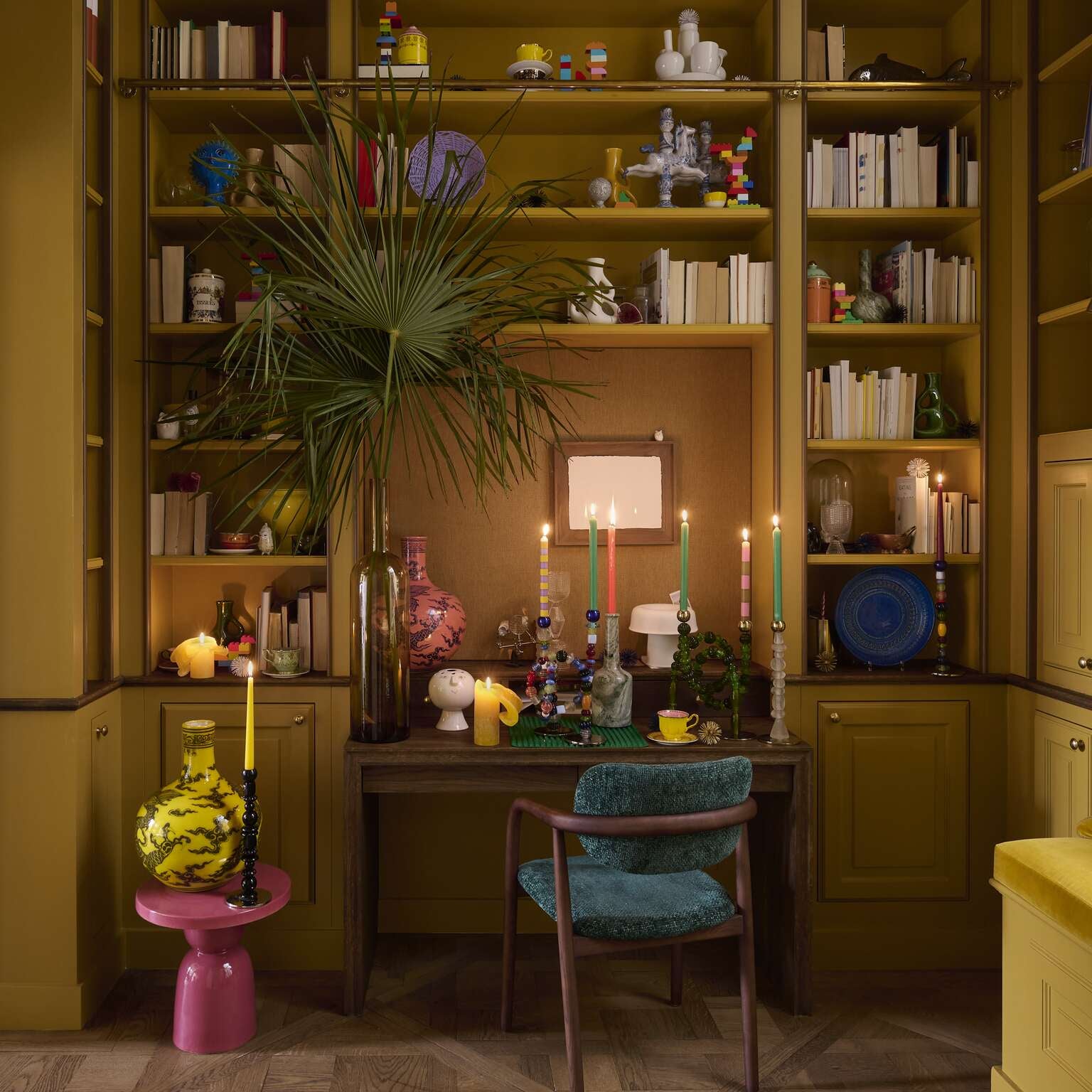 Einzelner Kerzenhalter BEADS bunt