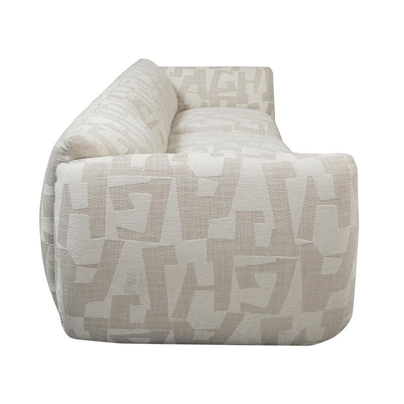 Sofa 4-osobowa AMSTERDAM jasnobeżowy wzór