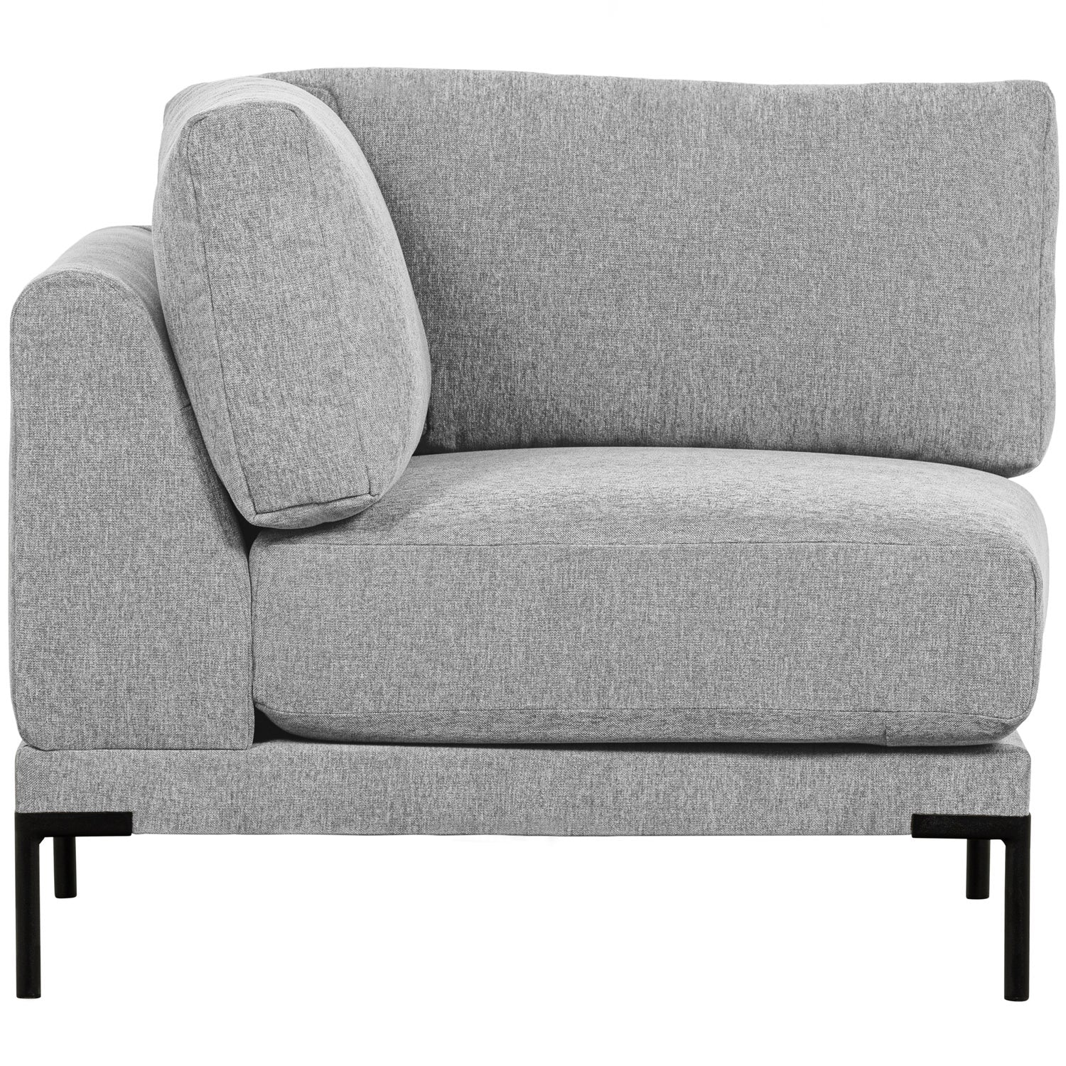 Sofa COUPLE - moduł narożny jasnoszary