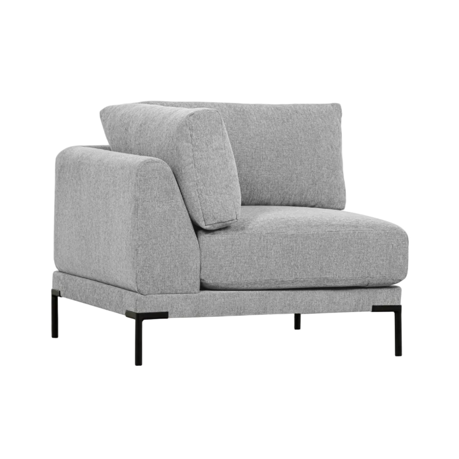 Sofa COUPLE - moduł narożny jasnoszary
