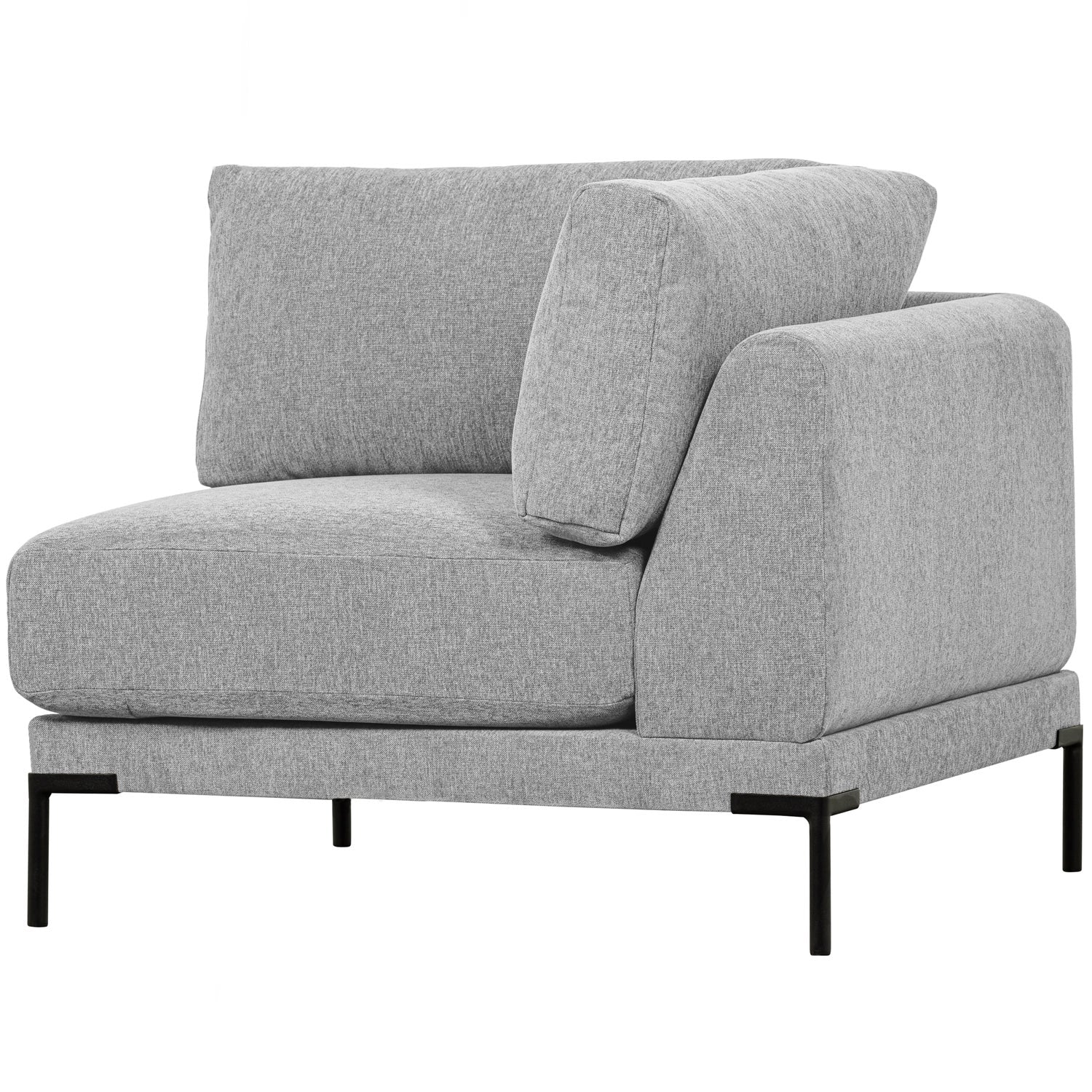 Sofa COUPLE - moduł narożny jasnoszary