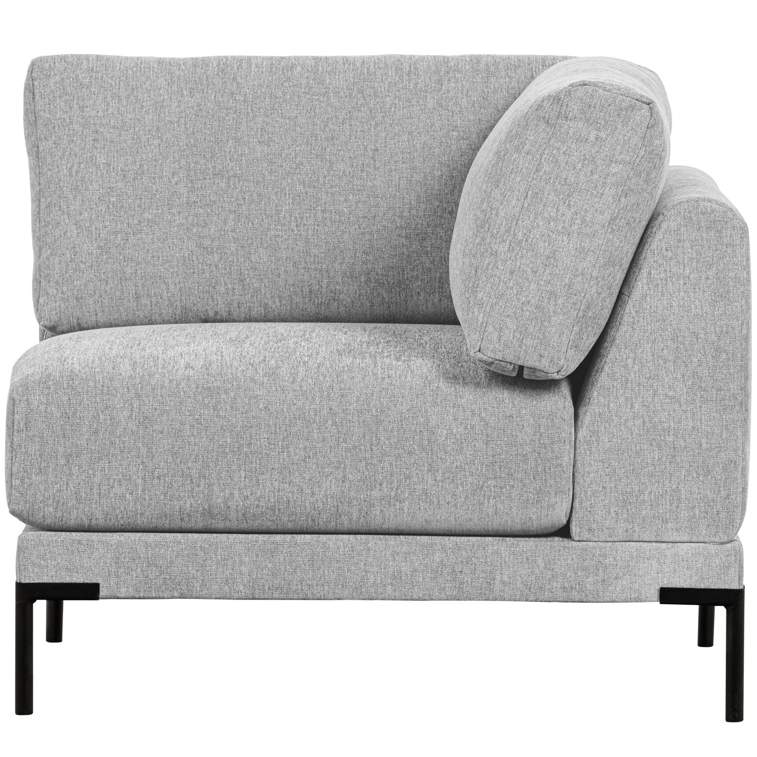 Sofa COUPLE - moduł narożny jasnoszary