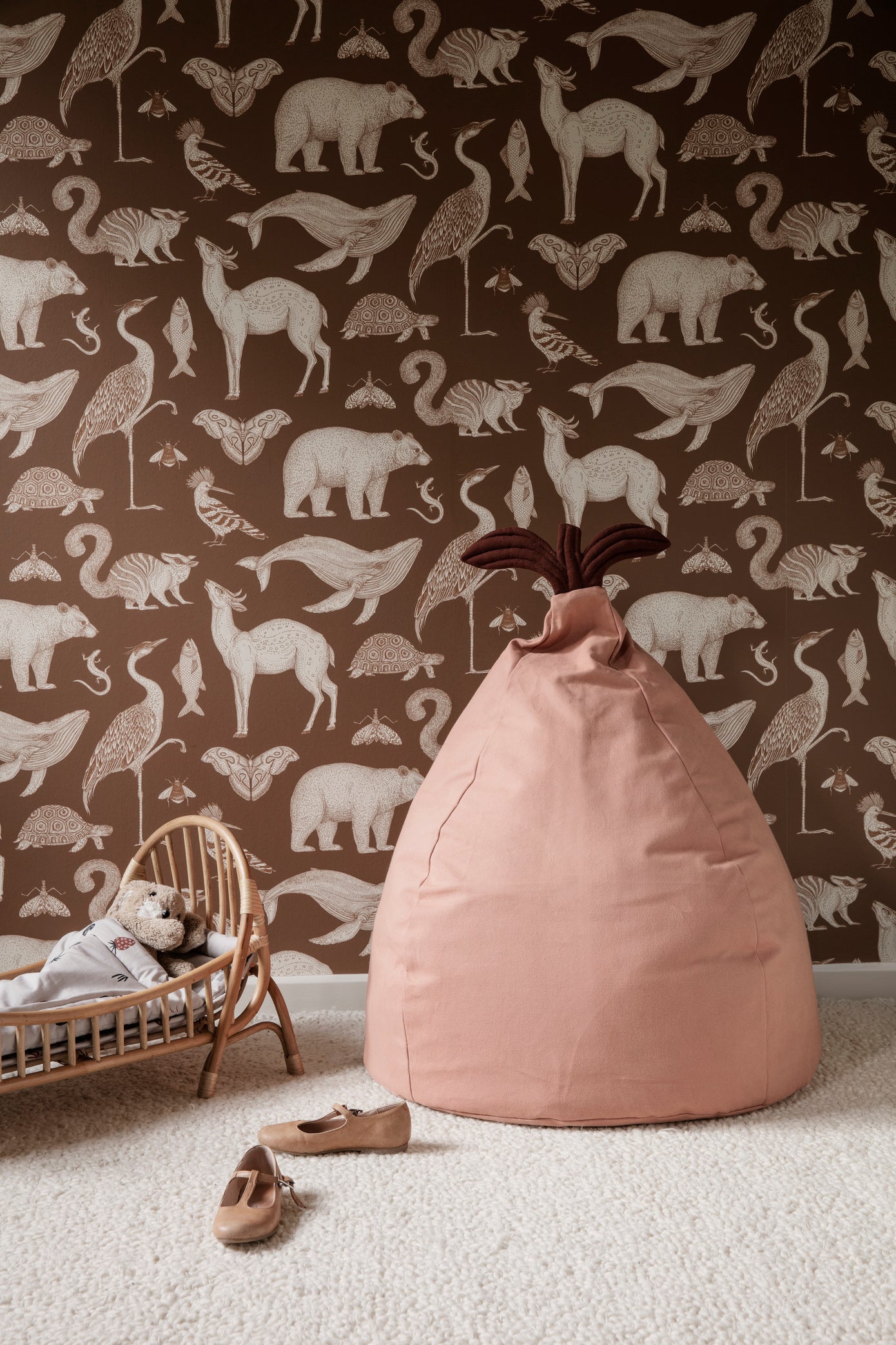 Wallpaper KATIE SCOTT - ANIMALS dark blue