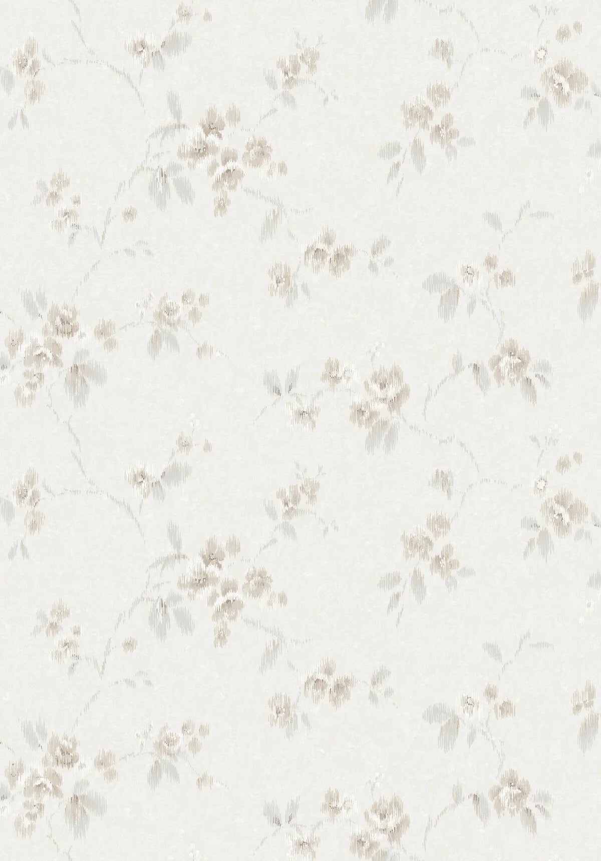 Tapeta flizelinowa papierowa z roślinnym wzorem VINTAGE ROSE jasnobeżowy