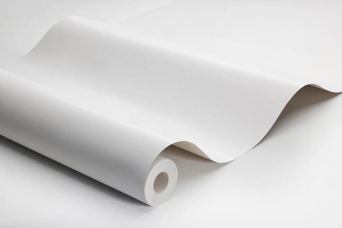 Strukturierte Tapete, die Leinen imitiert - WEISSES LEINEN, gebrochenes Weiß