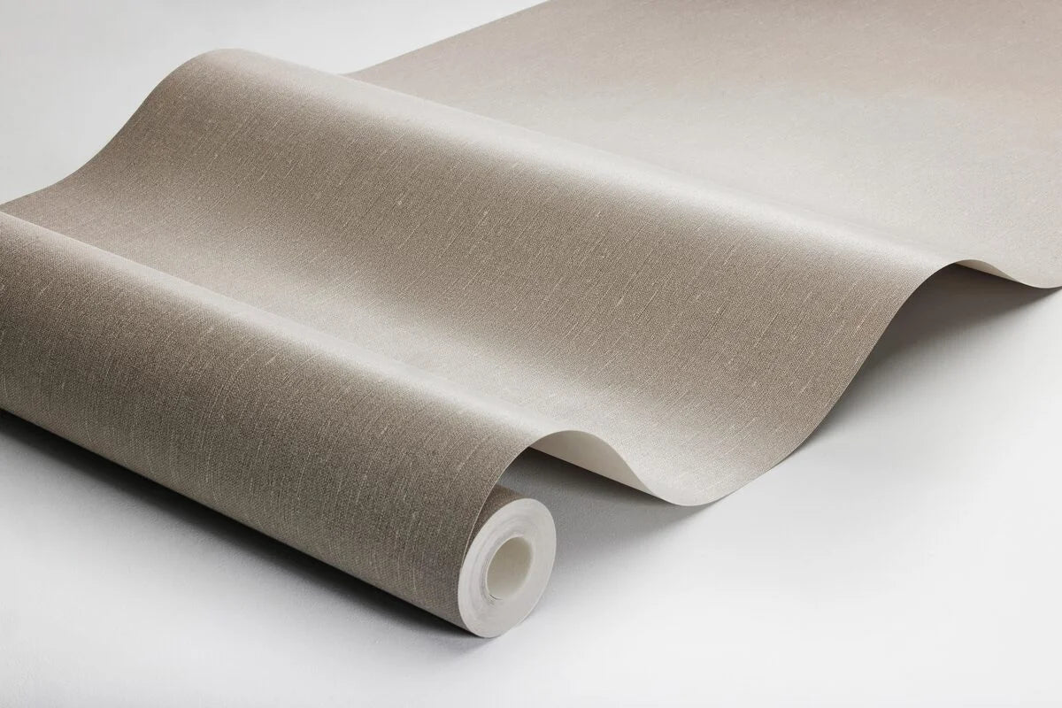 Structural wallpaper imitating linen - VINTAGE WOOD warm brown