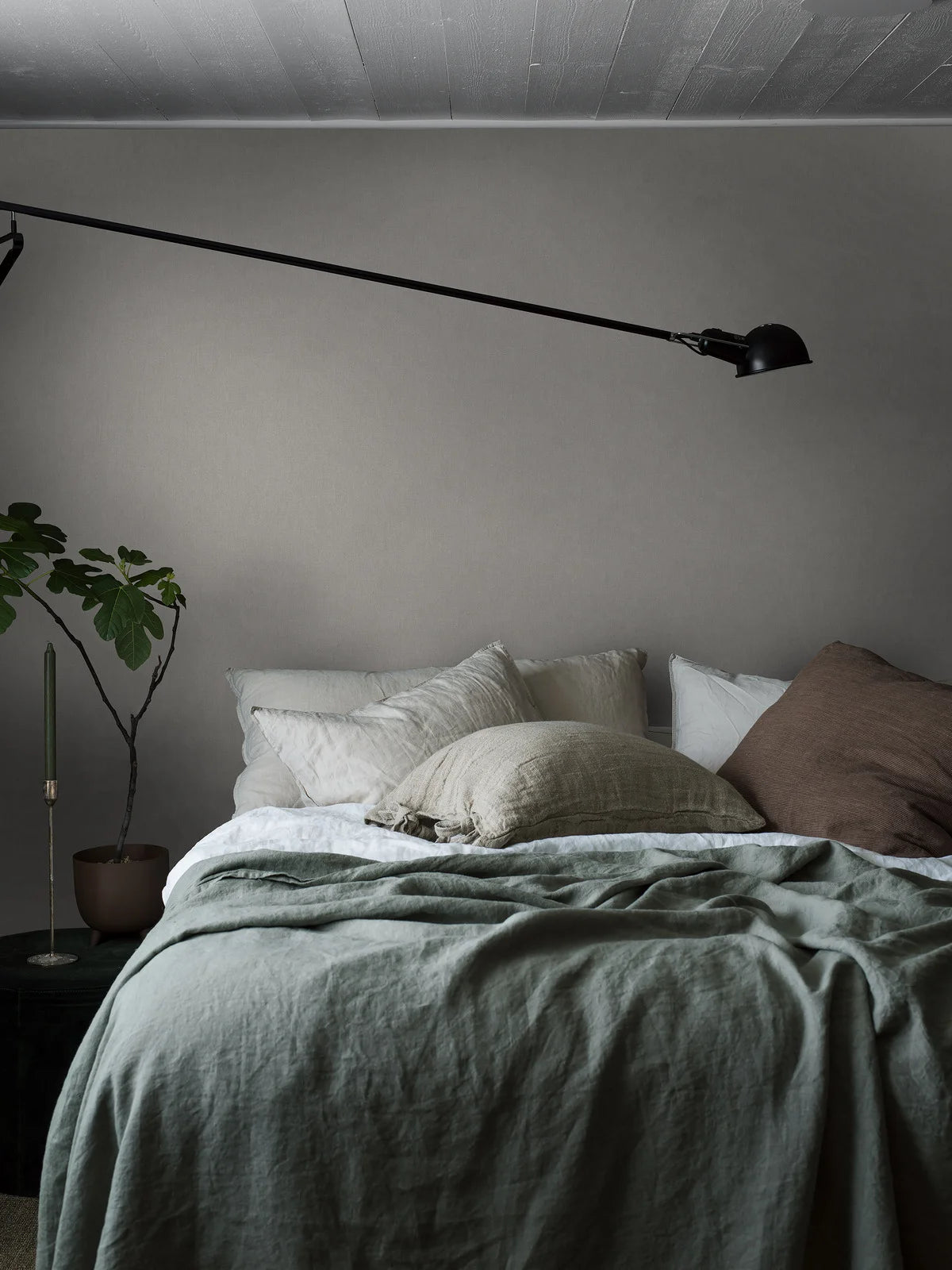 Tapeta strukturalna imitująca len LINEN - ASH GREY zgaszony szary