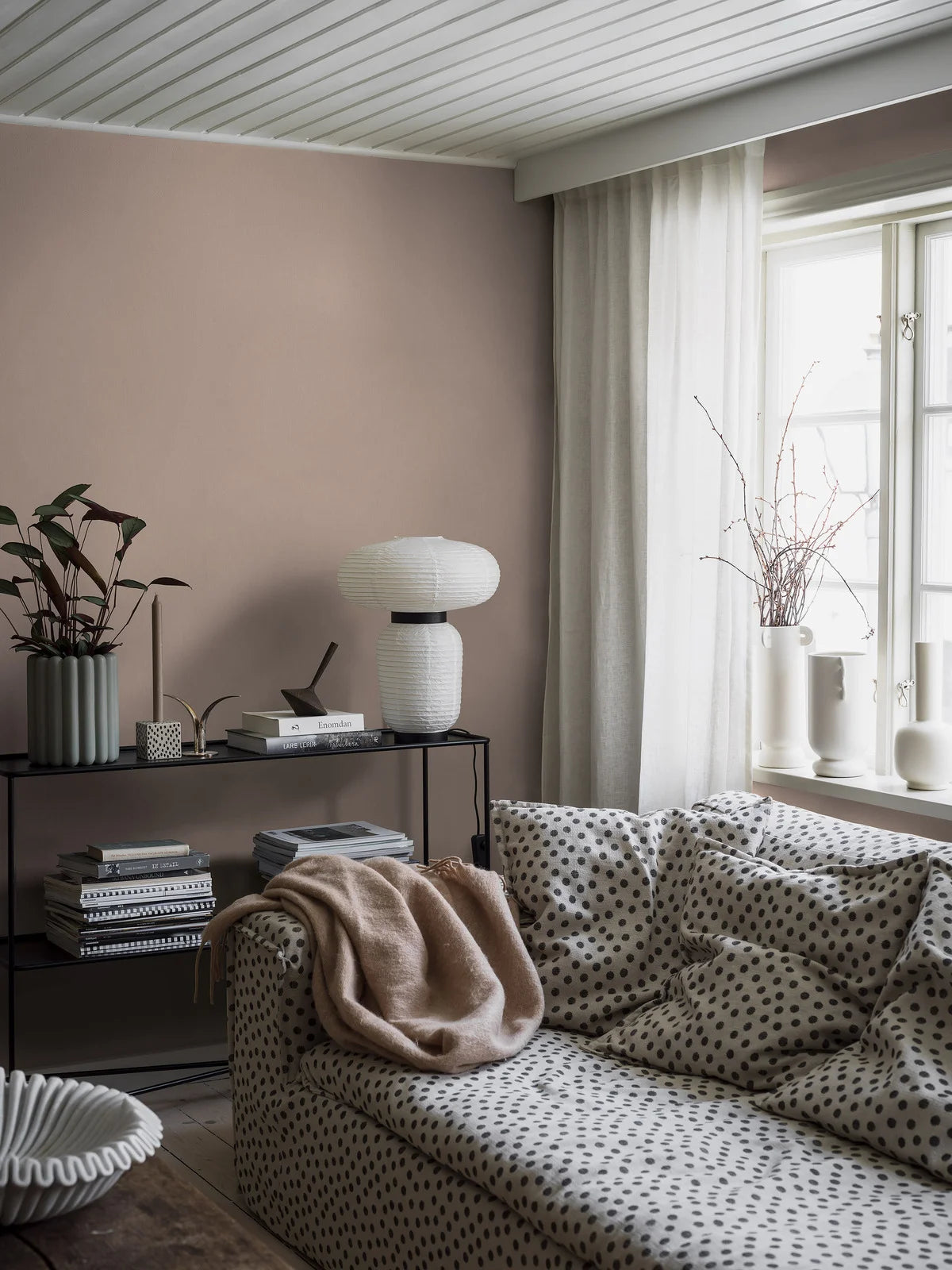 Tapeta strukturalna imitująca len LINEN - RASPBERRY malinowy