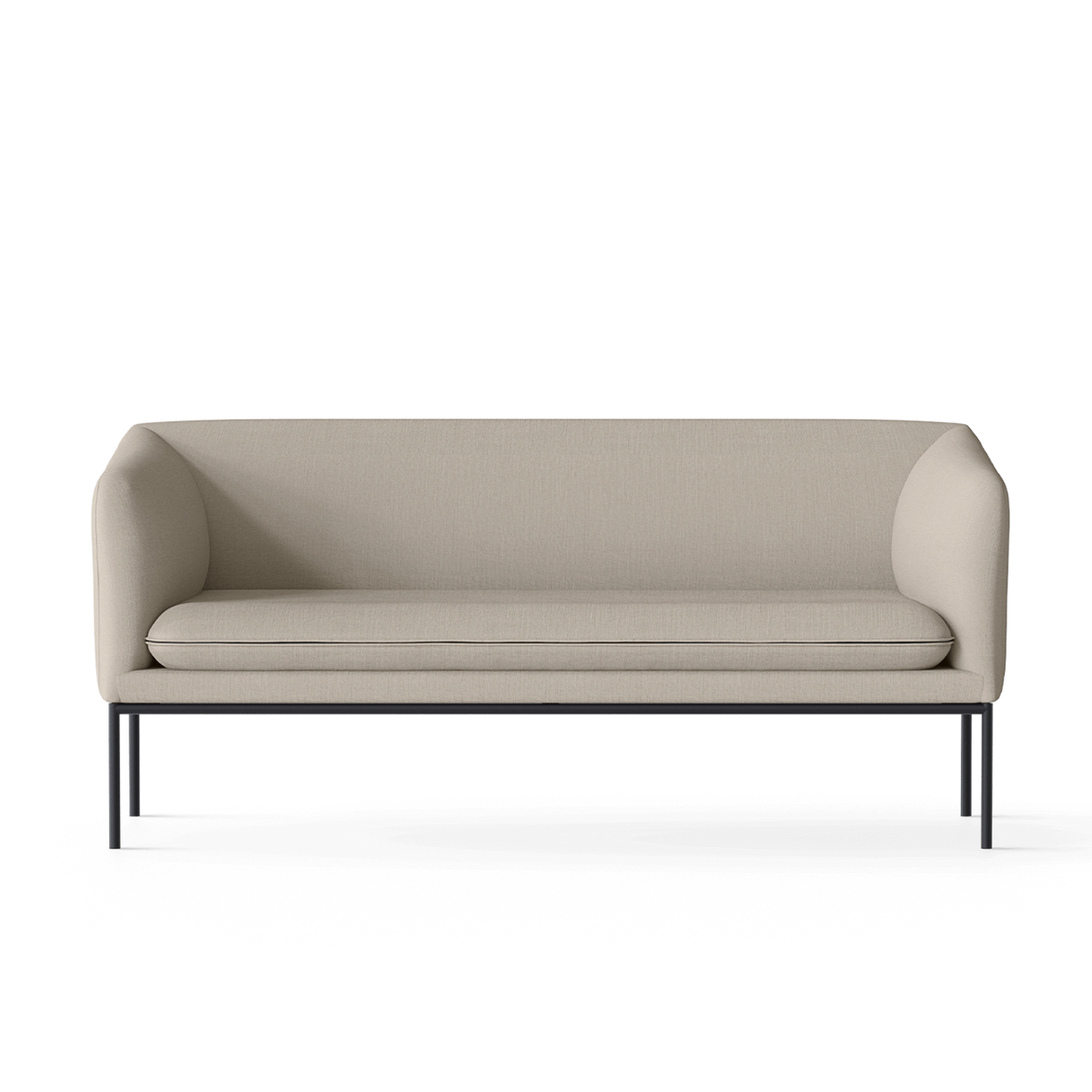 Sofa 2-osobowa TURN piaskowy bawełna z lnem – ferm LIVING