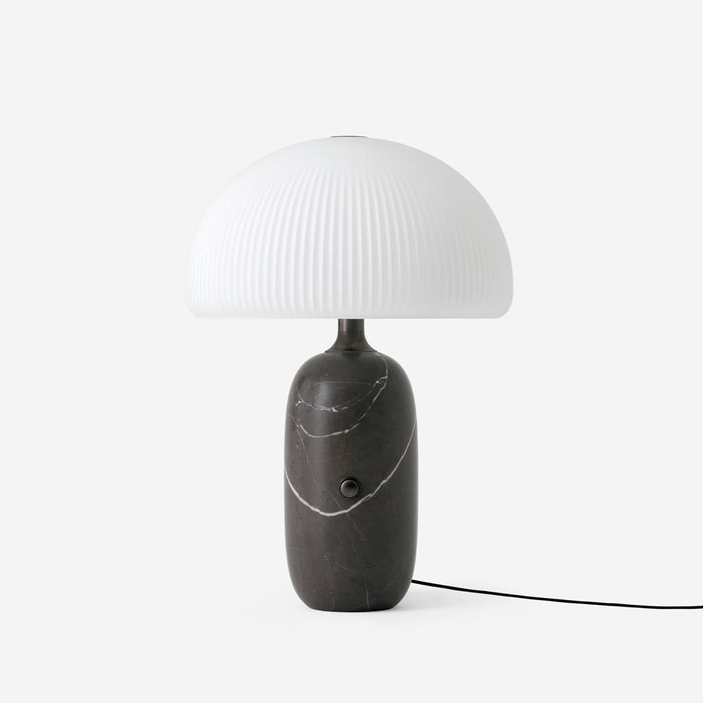 Lampa stołowa SCULPTURE szary marmur