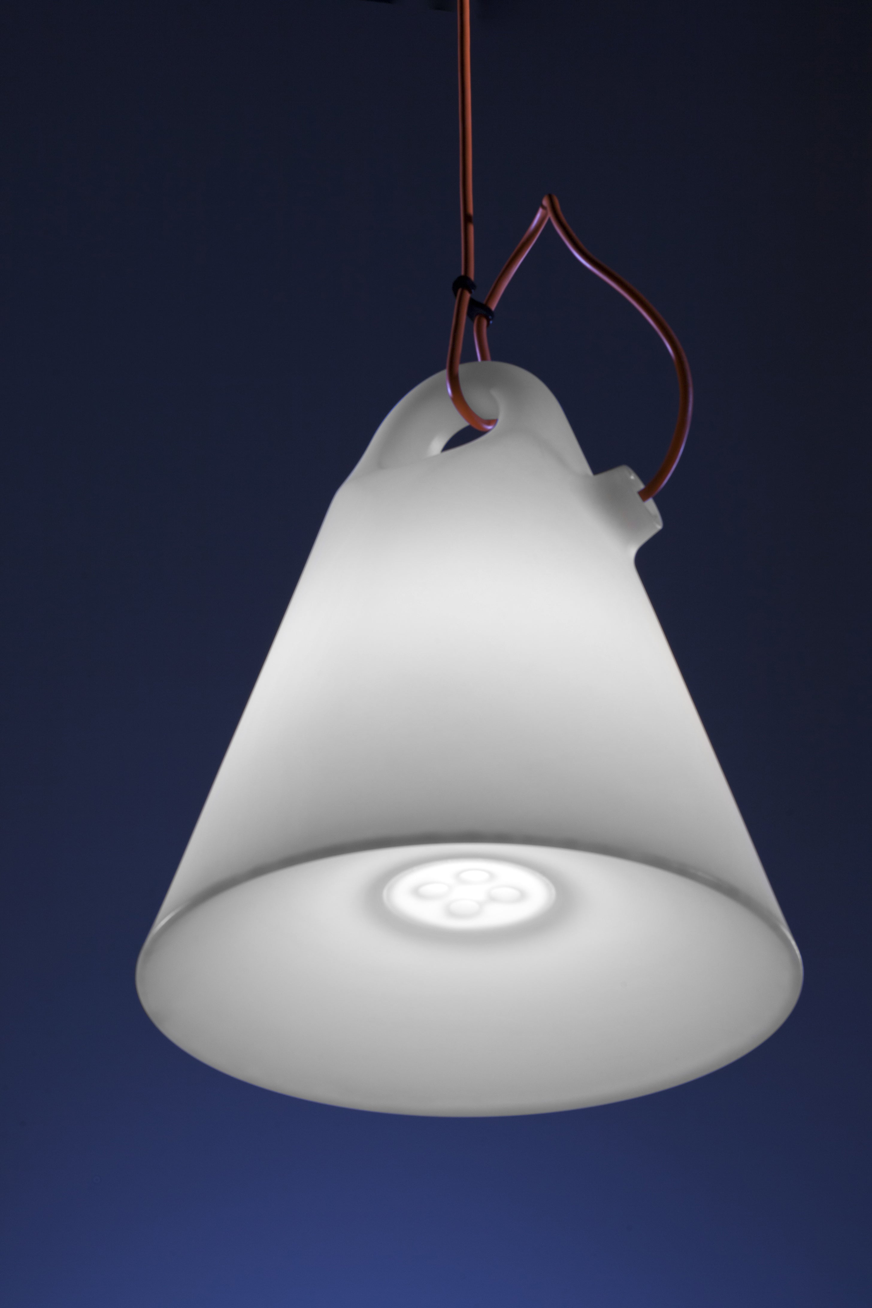 Lampa wisząca zewnętrzna TRILLY biały