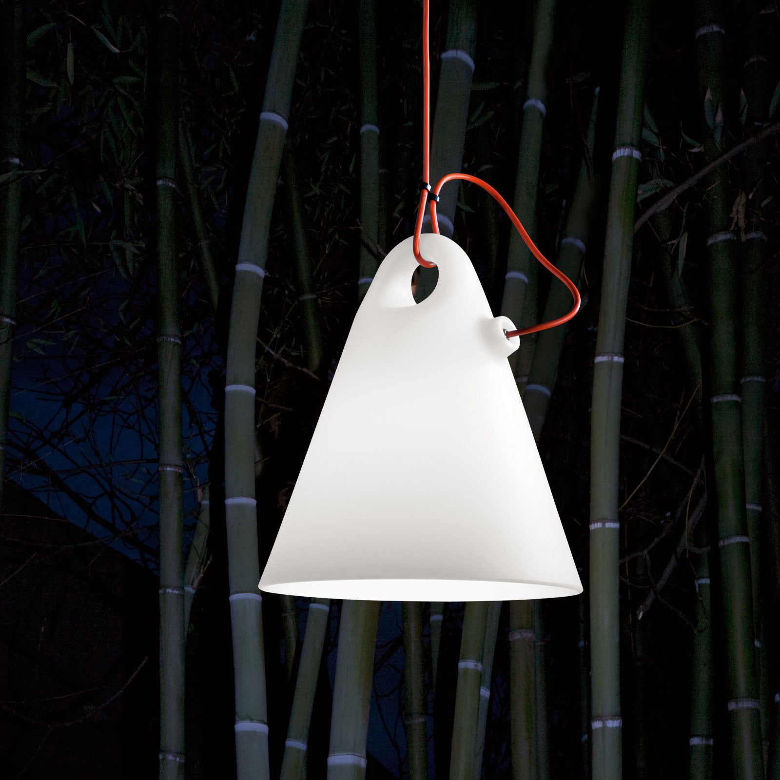 Lampa wisząca zewnętrzna TRILLY biały