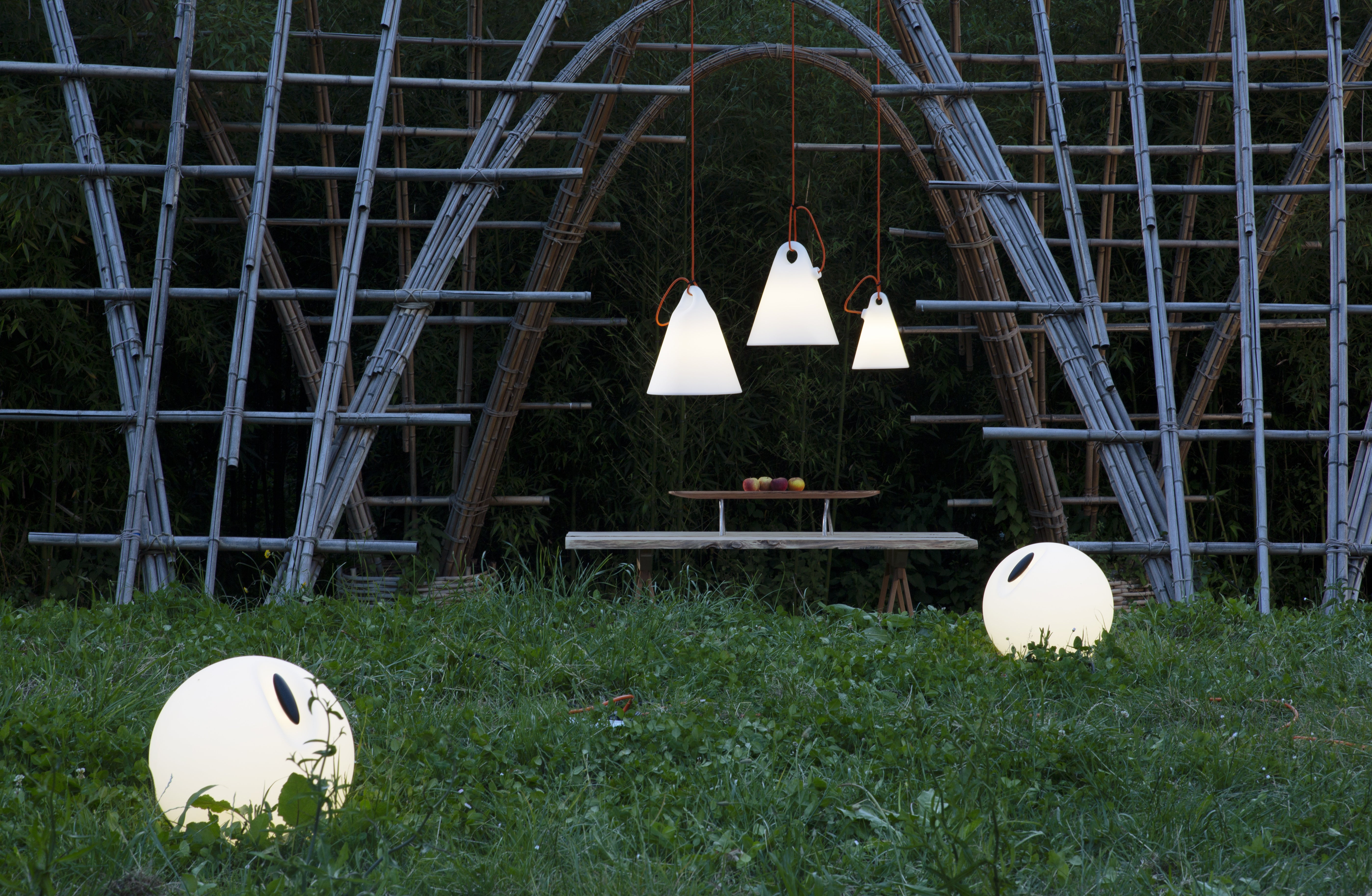Lampa wisząca zewnętrzna TRILLY biały
