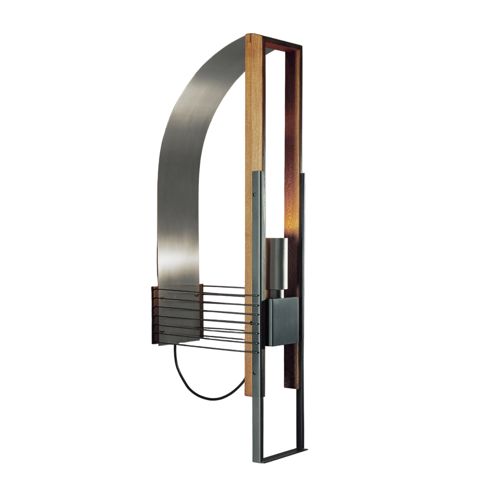 Wandlampe MARX aus Holz und Aluminium